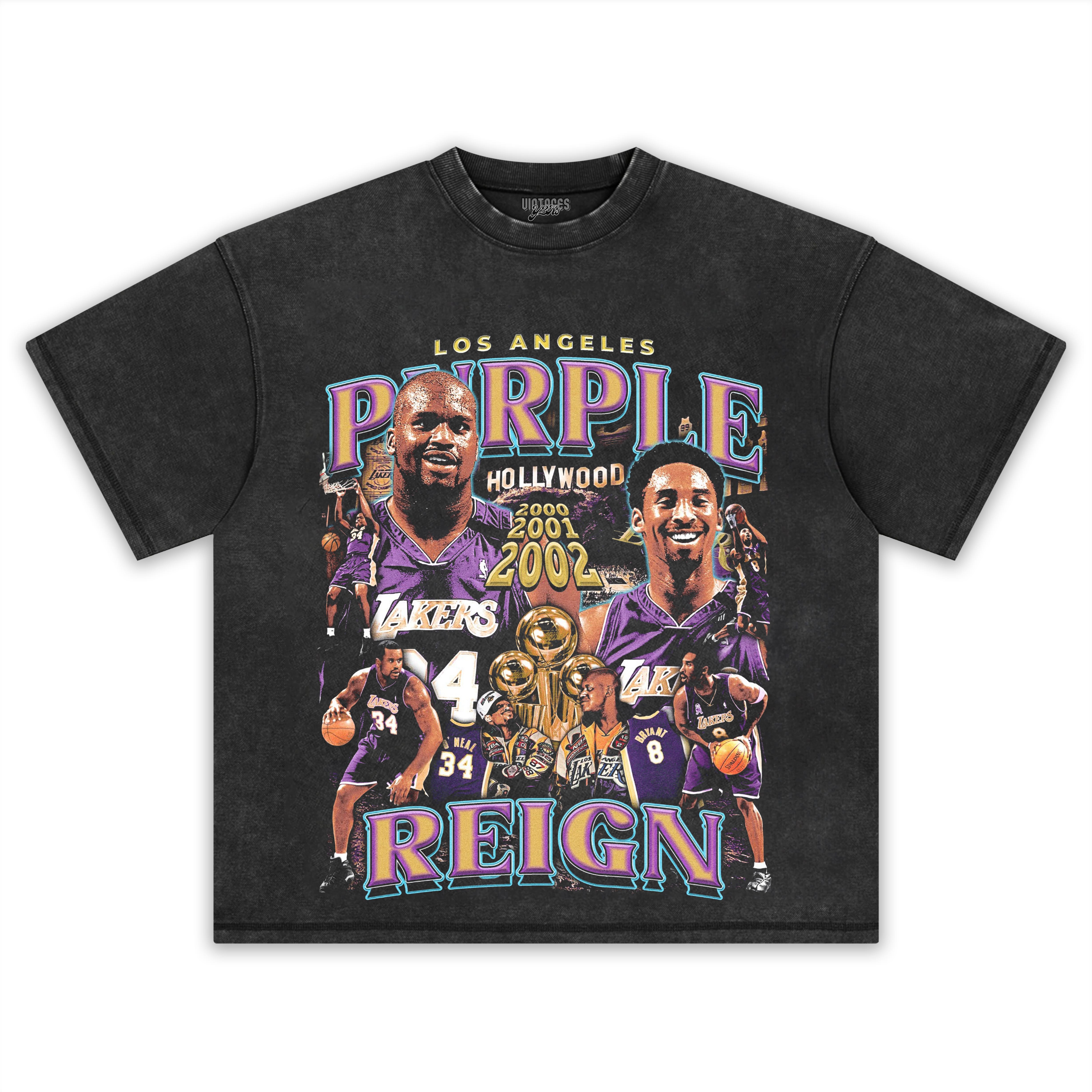 LOS ANGELES LAKERS & PURPLE REIGN VINTAGE TEE & LS & HOODIE