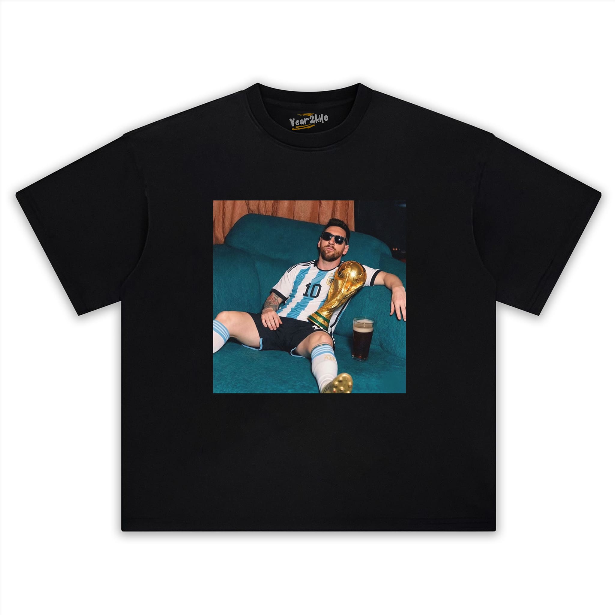 LOUNGING MESSI ARGENTINA FUNNY VINTAGE TANK TOP & TEE & LONG SLEEVE & LAYERED LS & HOODIE