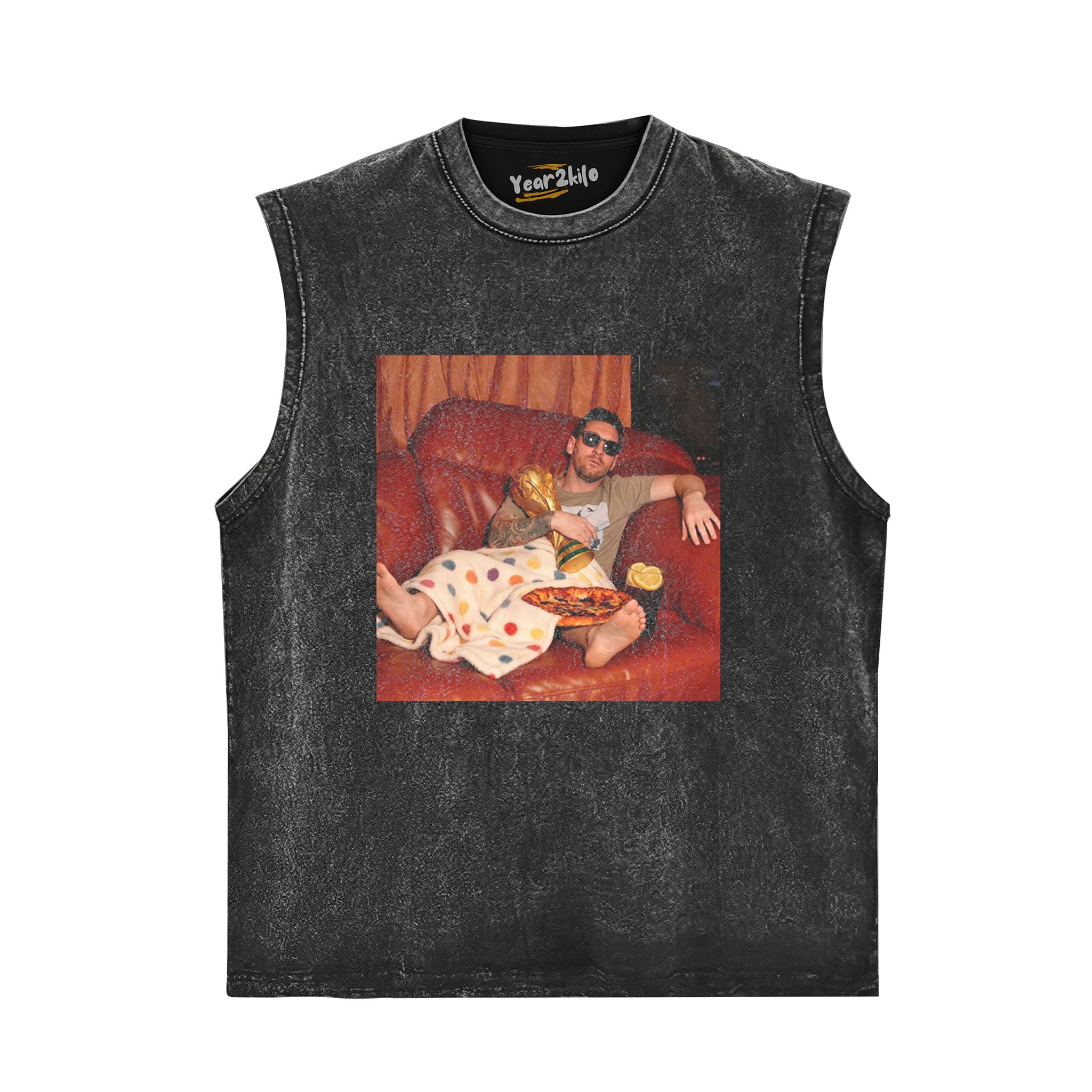 LOUNGING MESSI ARGENTINA FUNNY VINTAGE V2 TANK TOP & TEE & LONG SLEEVE & LAYERED LS & HOODIE