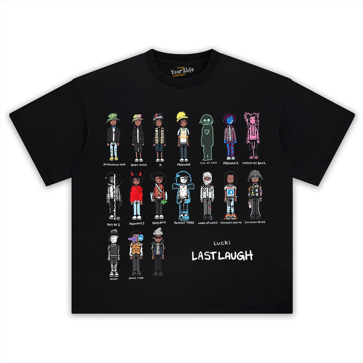 LUCKI & LAST LAUGH TANK TOP & TEE & LONG SLEEVE & LAYERED LS & HOODIE