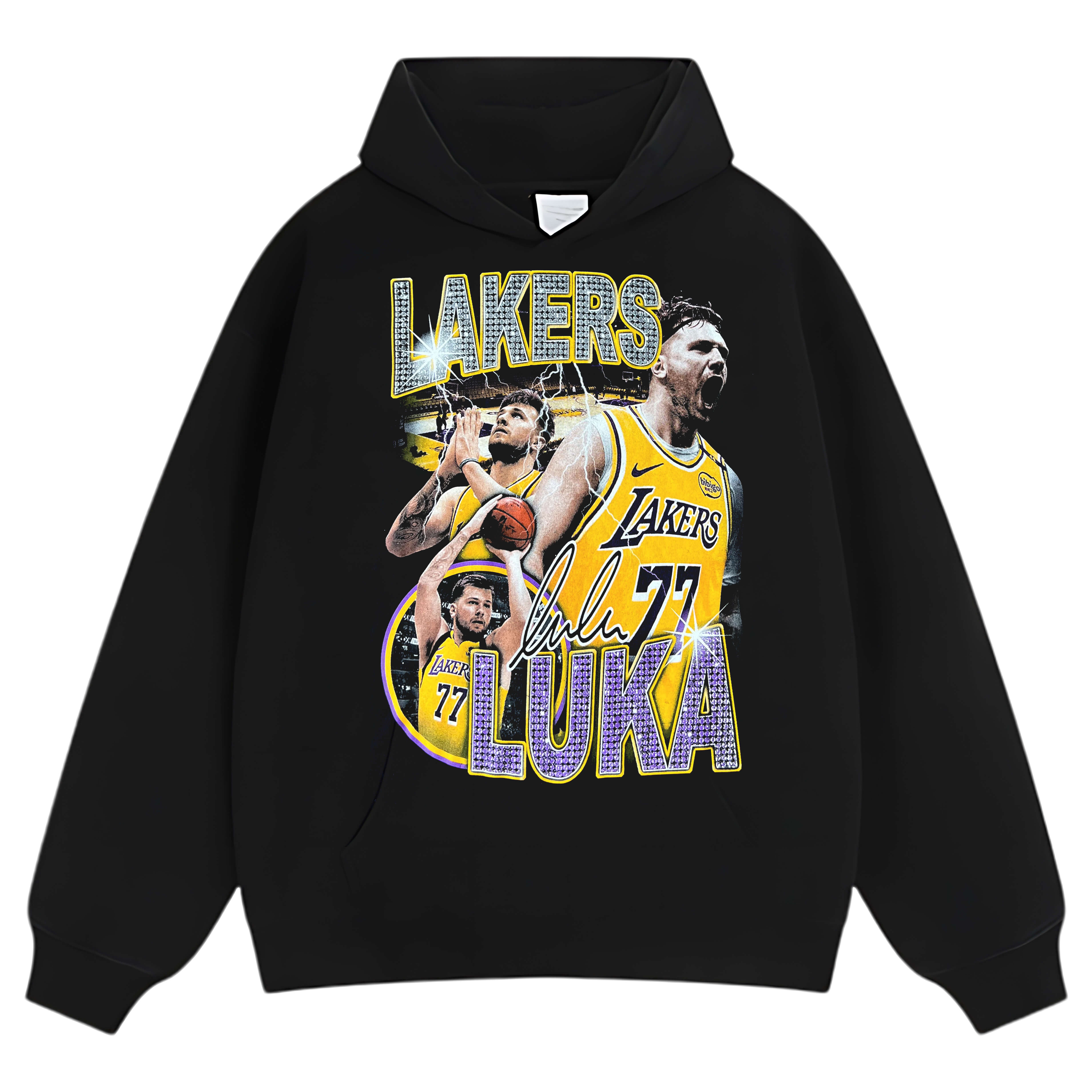 LUKA DONCIC LAKERS BLING GRAPHIC TEE & LS & HOODIE