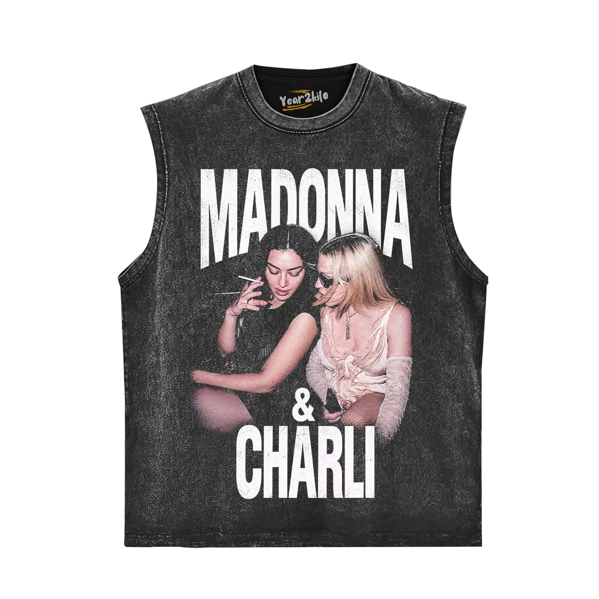 MADONNA & CHARLI XCX TANK TOP & TEE & LONG SLEEVE & LAYERED LS & HOODIE