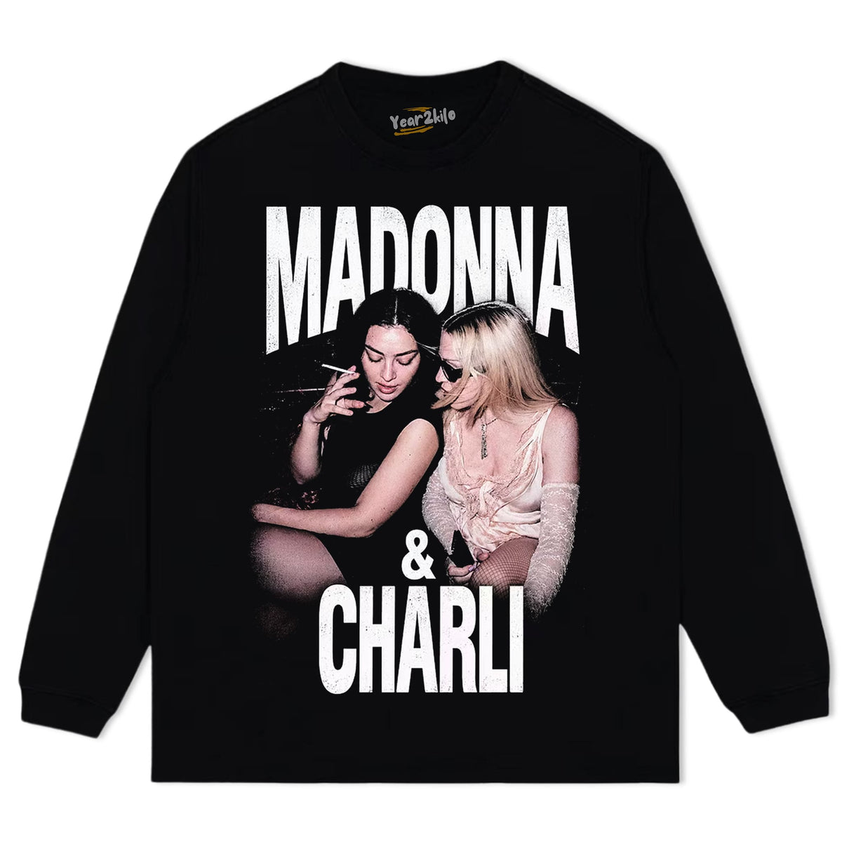 MADONNA & CHARLI XCX TANK TOP & TEE & LONG SLEEVE & LAYERED LS & HOODIE