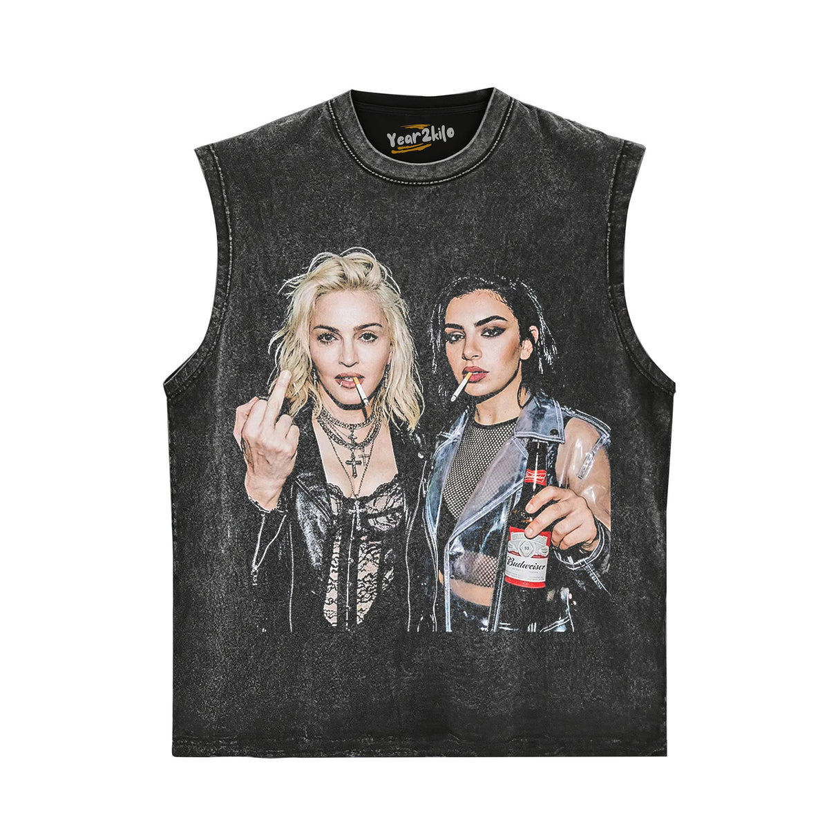 MADONNA & CHARLI XCX V2 TANK TOP & TEE & LONG SLEEVE & LAYERED LS & HOODIE