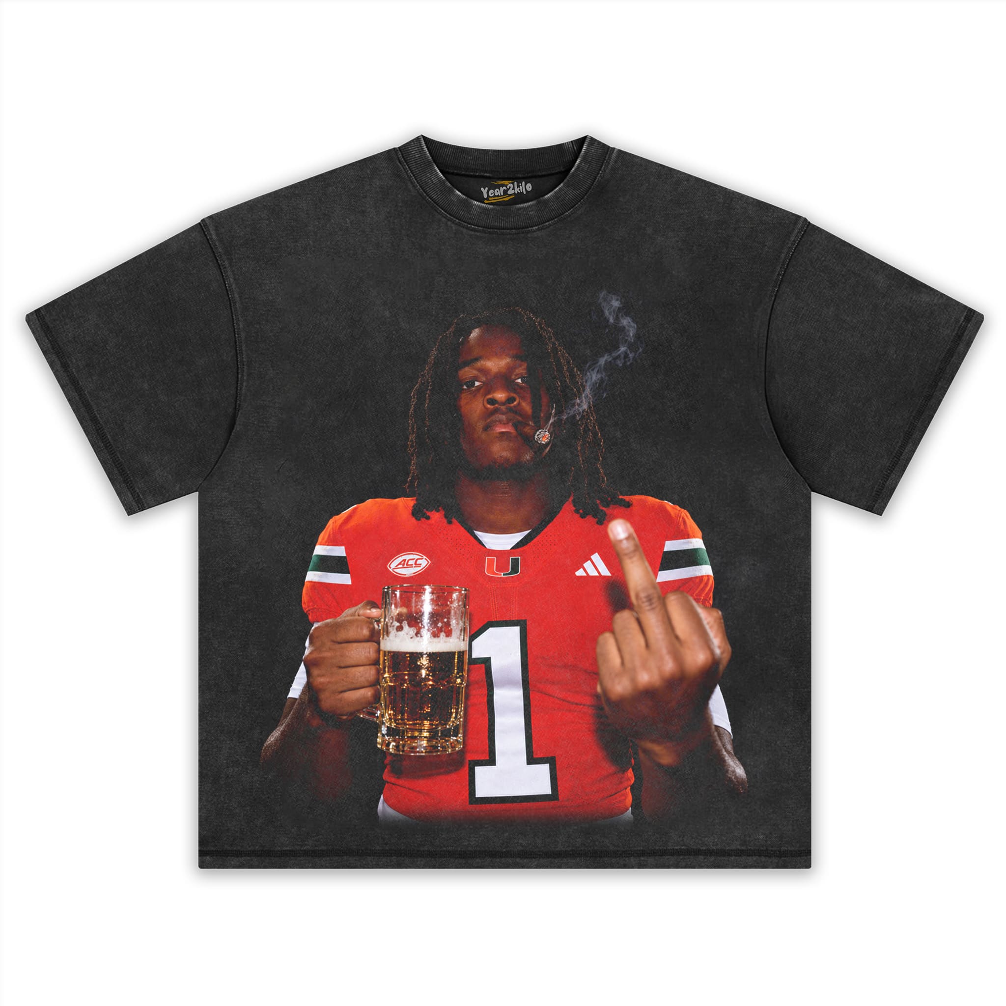 MALACHI TONEY - MIDDLE FINGER TANK TOP & TEE & LONG SLEEVE & LAYERED LS & HOODIE