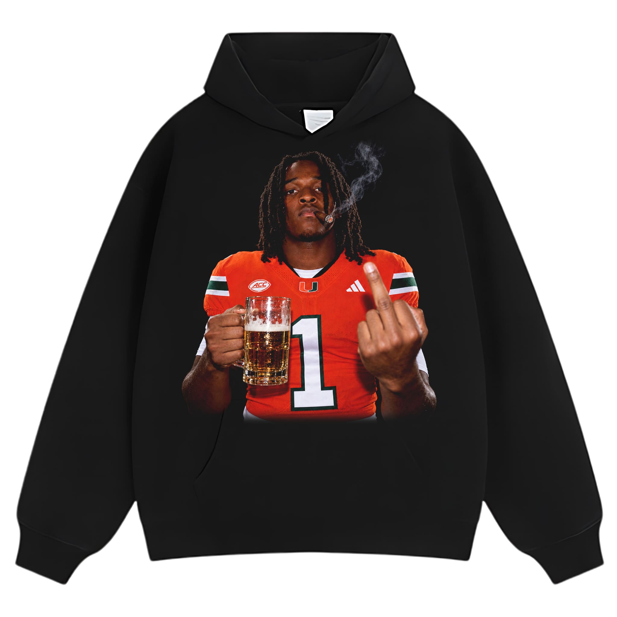 MALACHI TONEY - MIDDLE FINGER TANK TOP & TEE & LONG SLEEVE & LAYERED LS & HOODIE