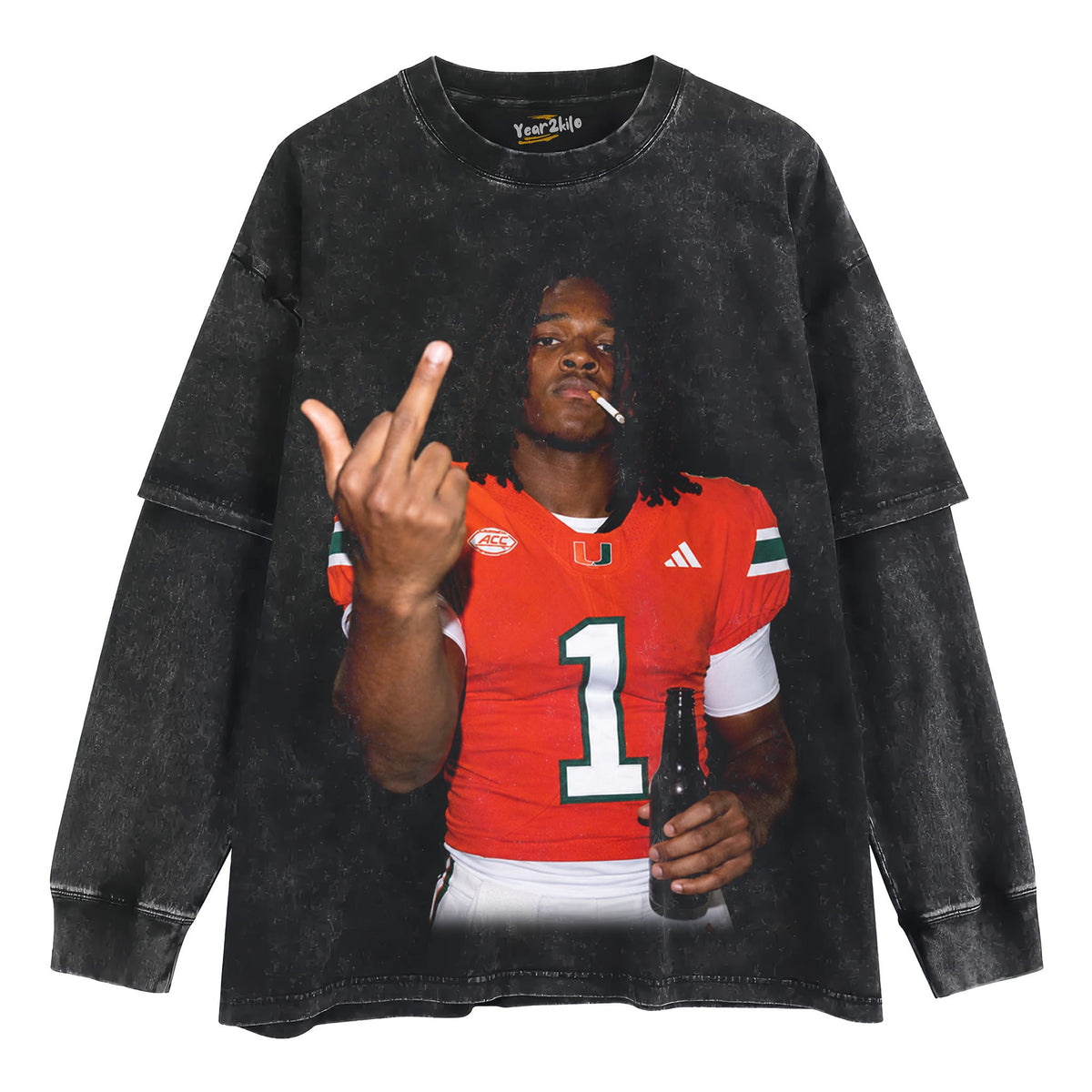 MALACHI TONEY - MIDDLE FINGER V2 TANK TOP & TEE & LONG SLEEVE & LAYERED LS & HOODIE