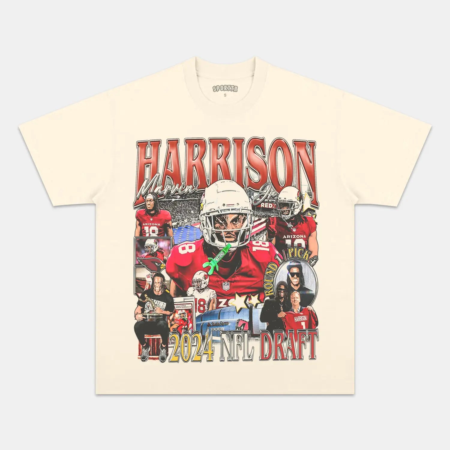 MARVIN HARRISON JR-CARDINALS TEE - Y2K VINTAGES