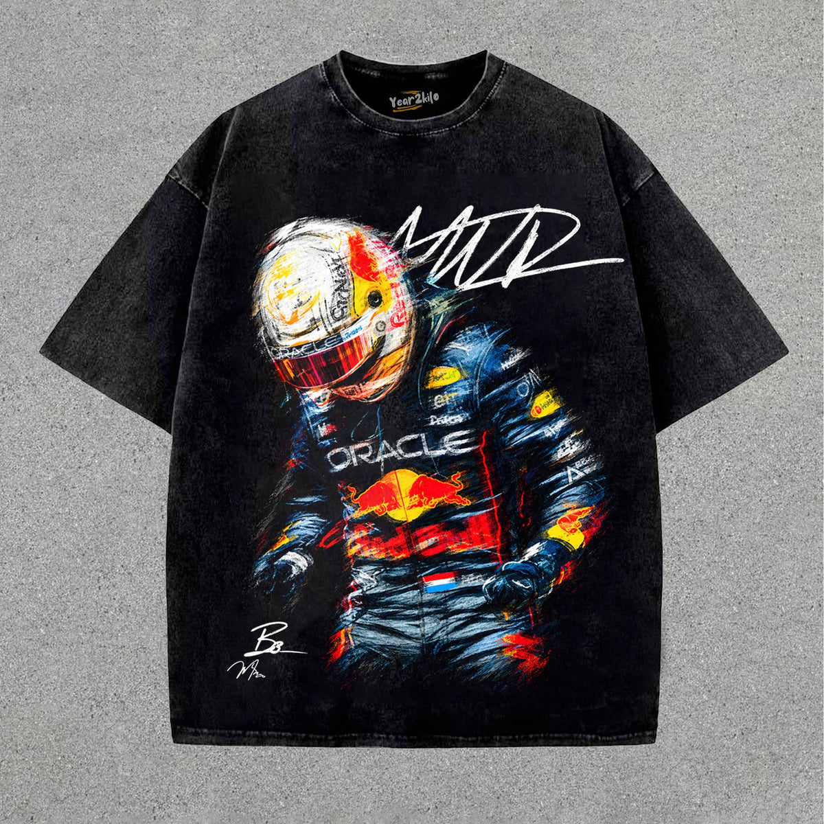MAX VERSTAPPEN - VINTAGE V2 TANK TOP & TEE & LONG SLEEVE & LAYERED LS & HOODIE