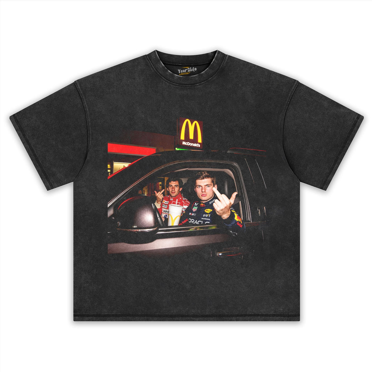 MAX VERSTAPPEN AYRTON SENNA MIDDLE FINGER MEME TANK TOP & TEE & LONG SLEEVE & LAYERED LS & HOODIE