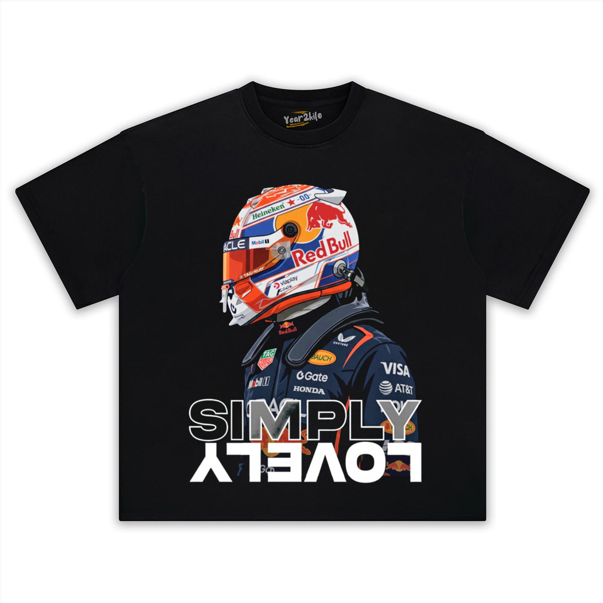 MAX VERSTAPPEN CARTOON RACER TANK TOP & TEE & LONG SLEEVE & LAYERED LS & HOODIE