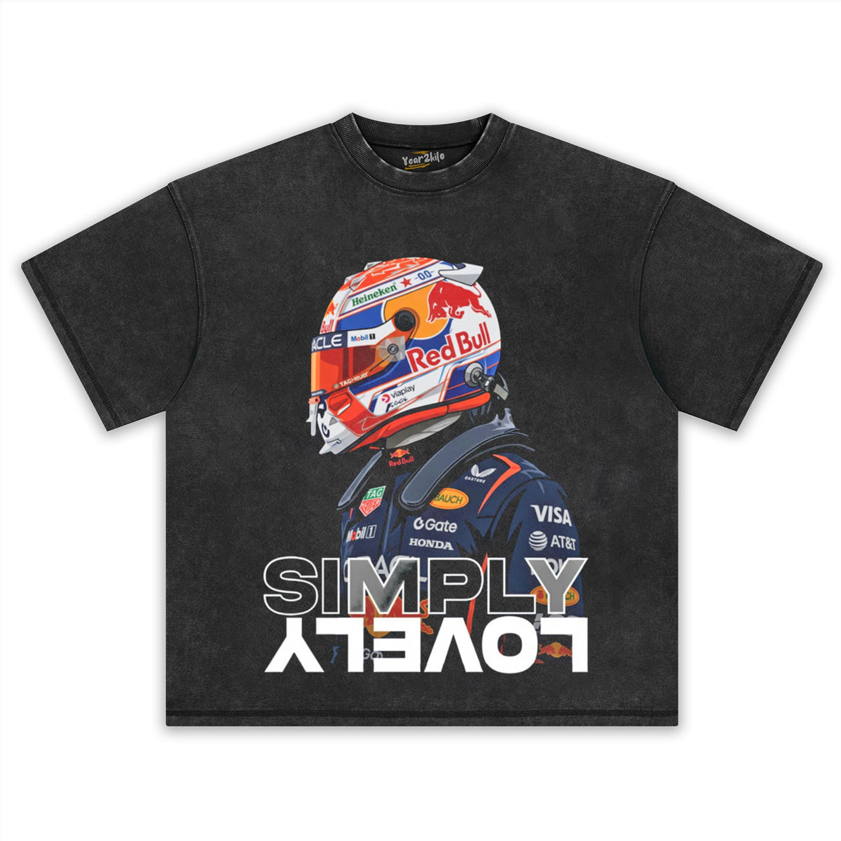 MAX VERSTAPPEN CARTOON RACER TANK TOP & TEE & LONG SLEEVE & LAYERED LS & HOODIE