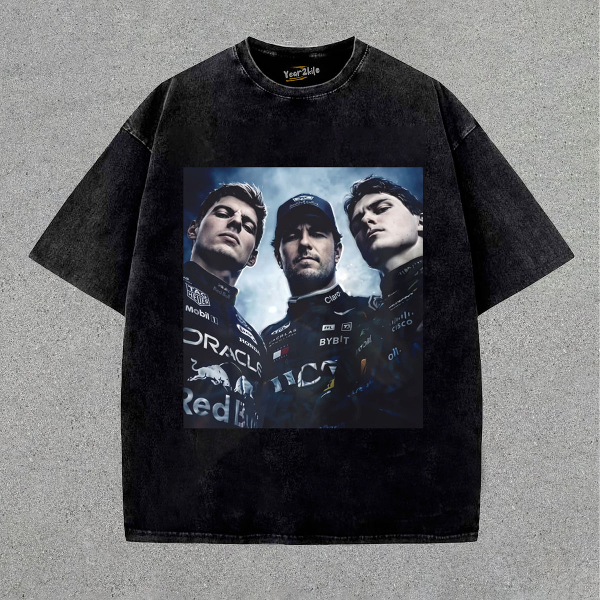 MAX VERSTAPPEN SERGIO PEREZ AND OSCAR PIASTRI FORMULA ONE RACING TANK TOP & TEE & LONG SLEEVE & LAYERED LS & HOODIE