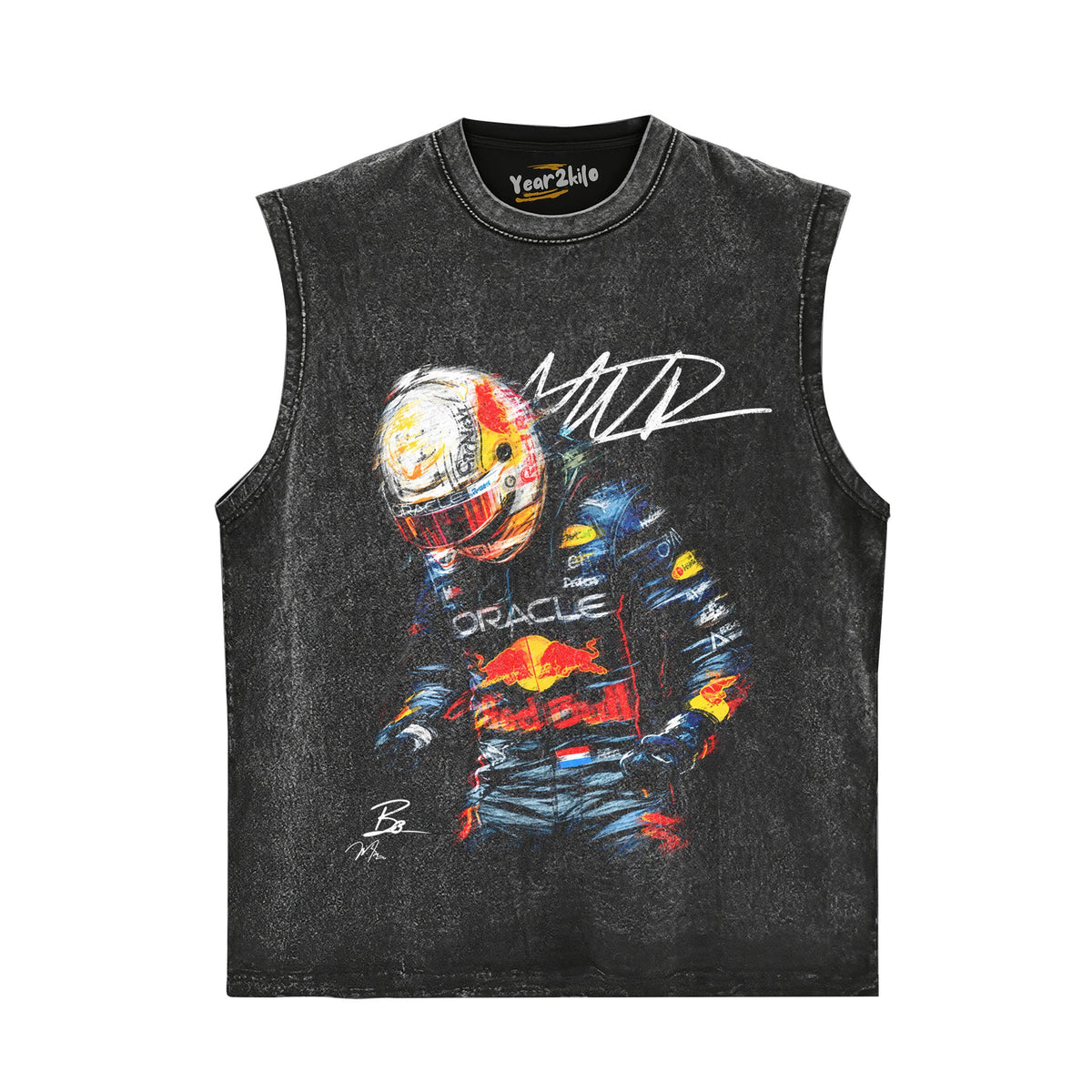 MAX VERSTAPPEN - VINTAGE V2 TANK TOP & TEE & LONG SLEEVE & LAYERED LS & HOODIE