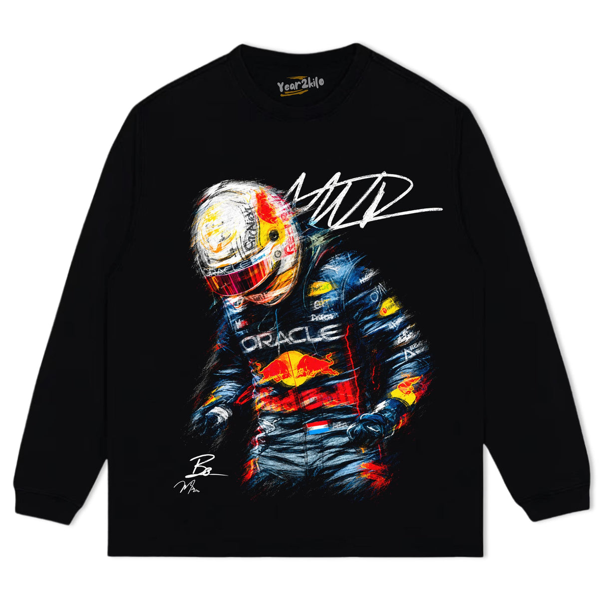 MAX VERSTAPPEN - VINTAGE V2 TANK TOP & TEE & LONG SLEEVE & LAYERED LS & HOODIE