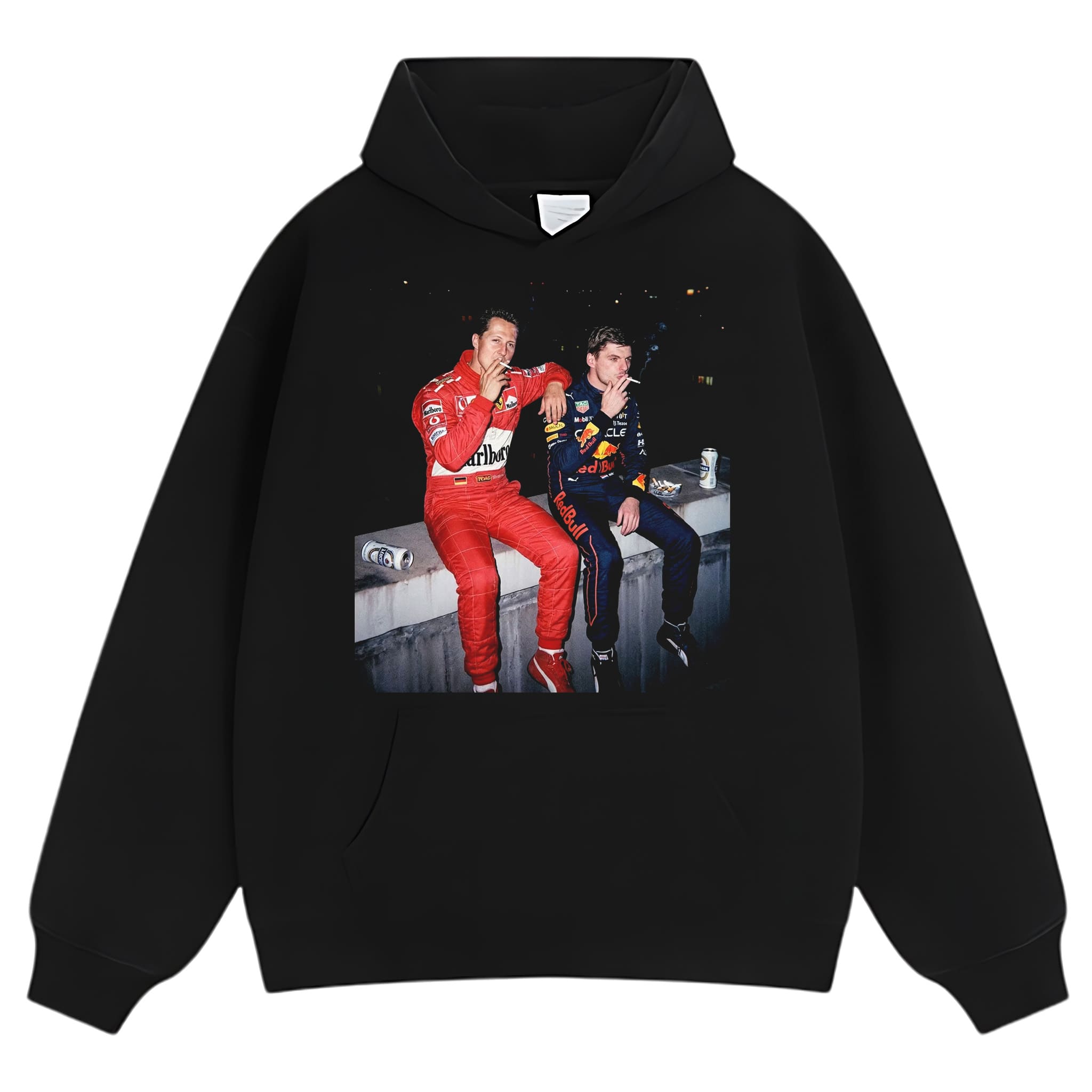 MAX VERSTAPPEN & MICHAEL SCHUMACHER F1 RACING V2 TANK TOP & TEE & LONG SLEEVE & LAYERED LS & HOODIE