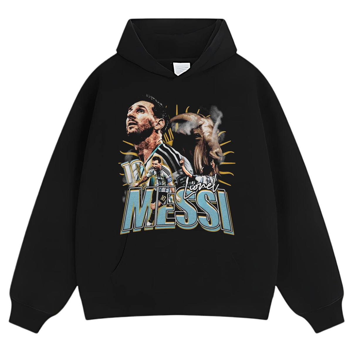 MESSI - GOAT TANK TOP & TEE & LONG SLEEVE & LAYERED LS & HOODIE