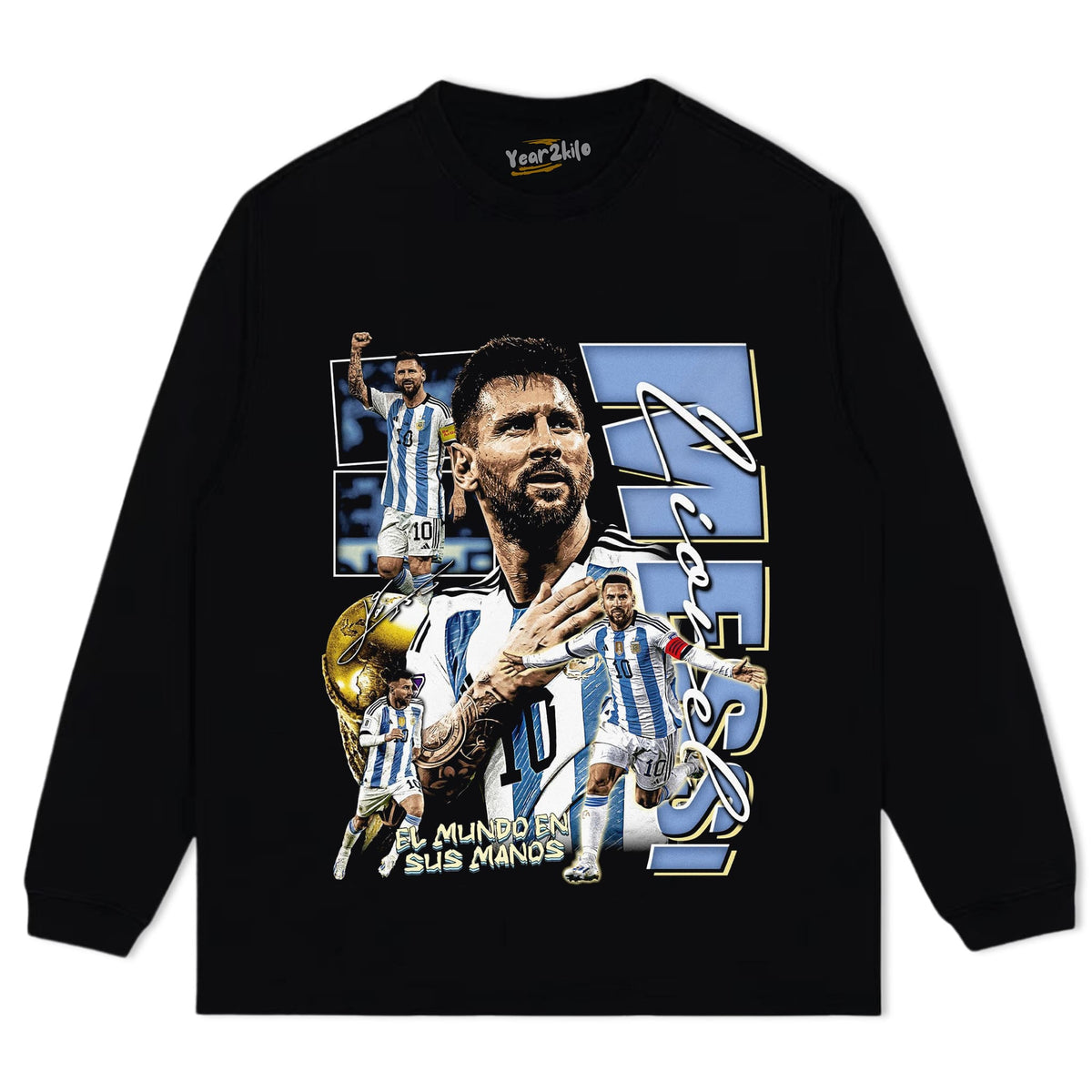 MESSI - GOAT V2 TANK TOP & TEE & LONG SLEEVE & LAYERED LS & HOODIE
