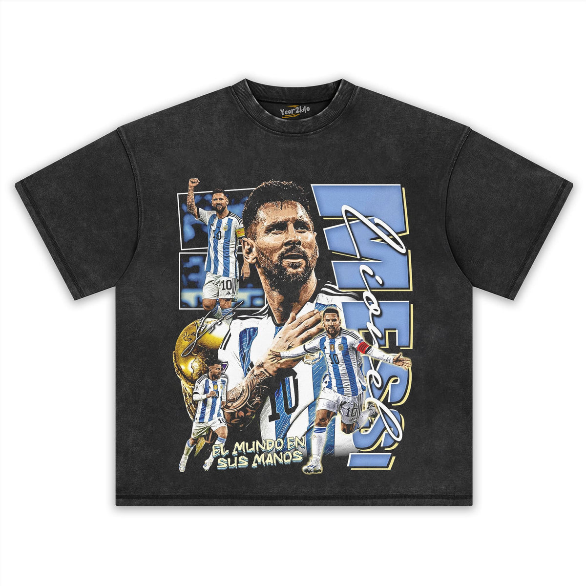 MESSI - GOAT V2 TANK TOP & TEE & LONG SLEEVE & LAYERED LS & HOODIE