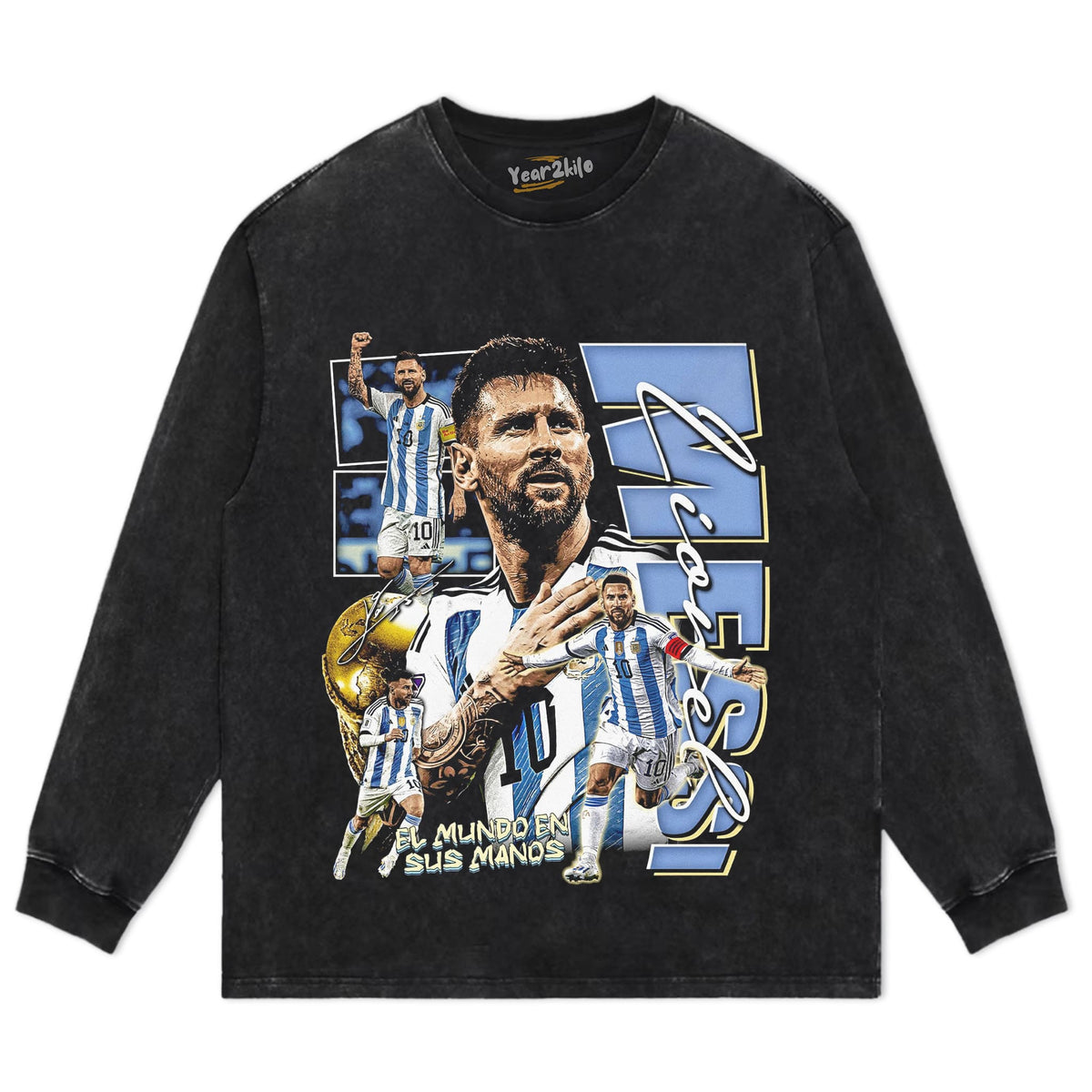 MESSI - GOAT V2 TANK TOP & TEE & LONG SLEEVE & LAYERED LS & HOODIE