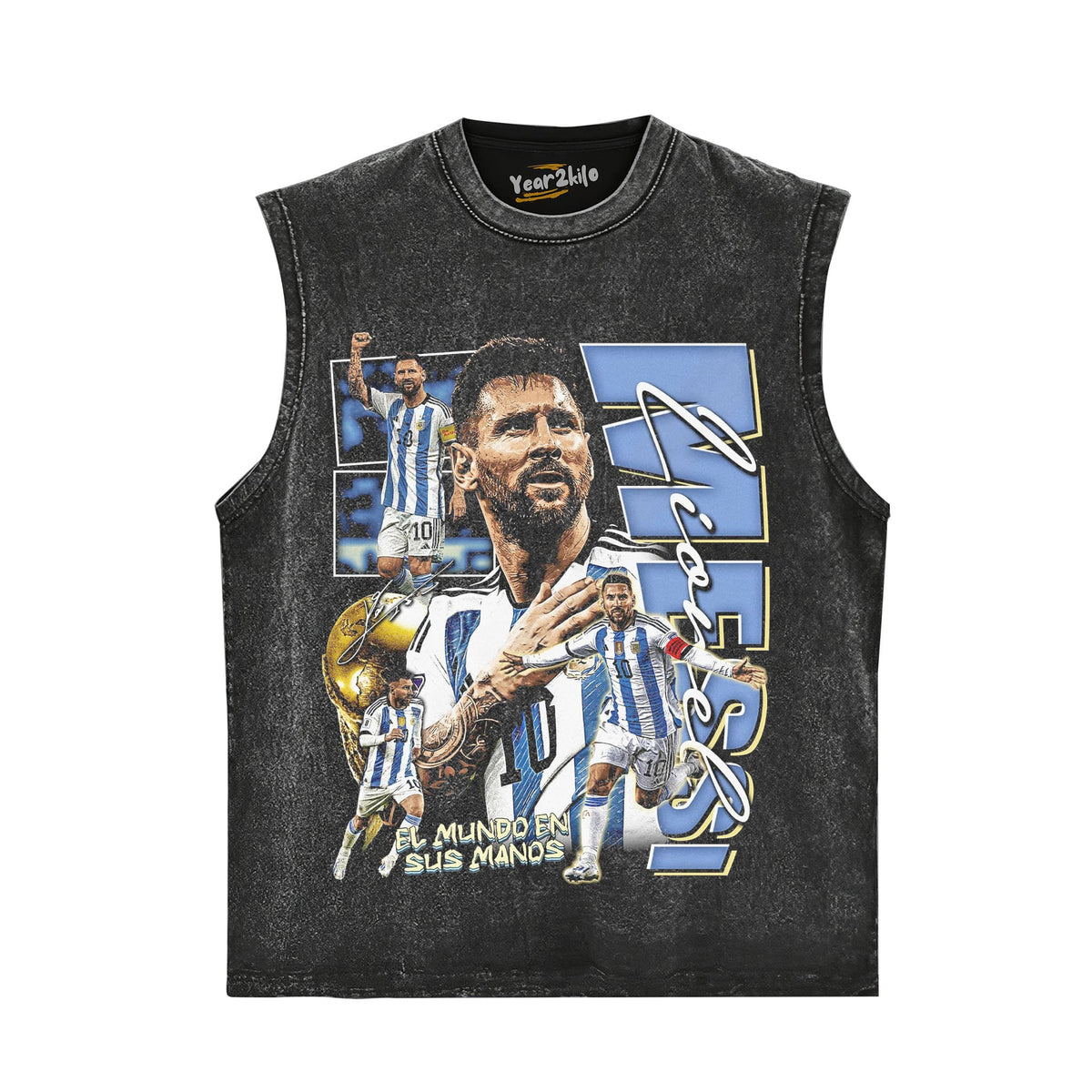 MESSI - GOAT V2 TANK TOP & TEE & LONG SLEEVE & LAYERED LS & HOODIE