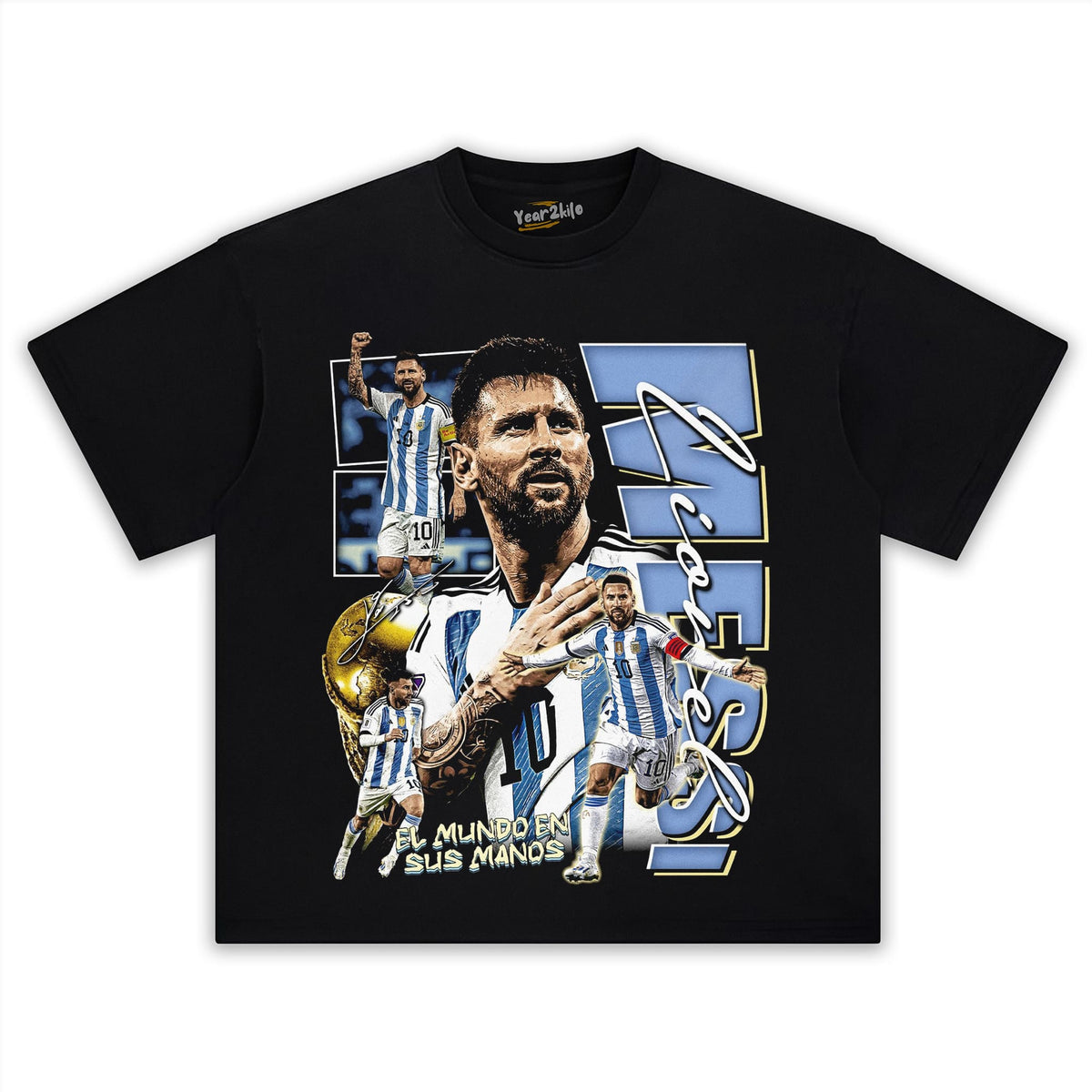 MESSI - GOAT V2 TANK TOP & TEE & LONG SLEEVE & LAYERED LS & HOODIE