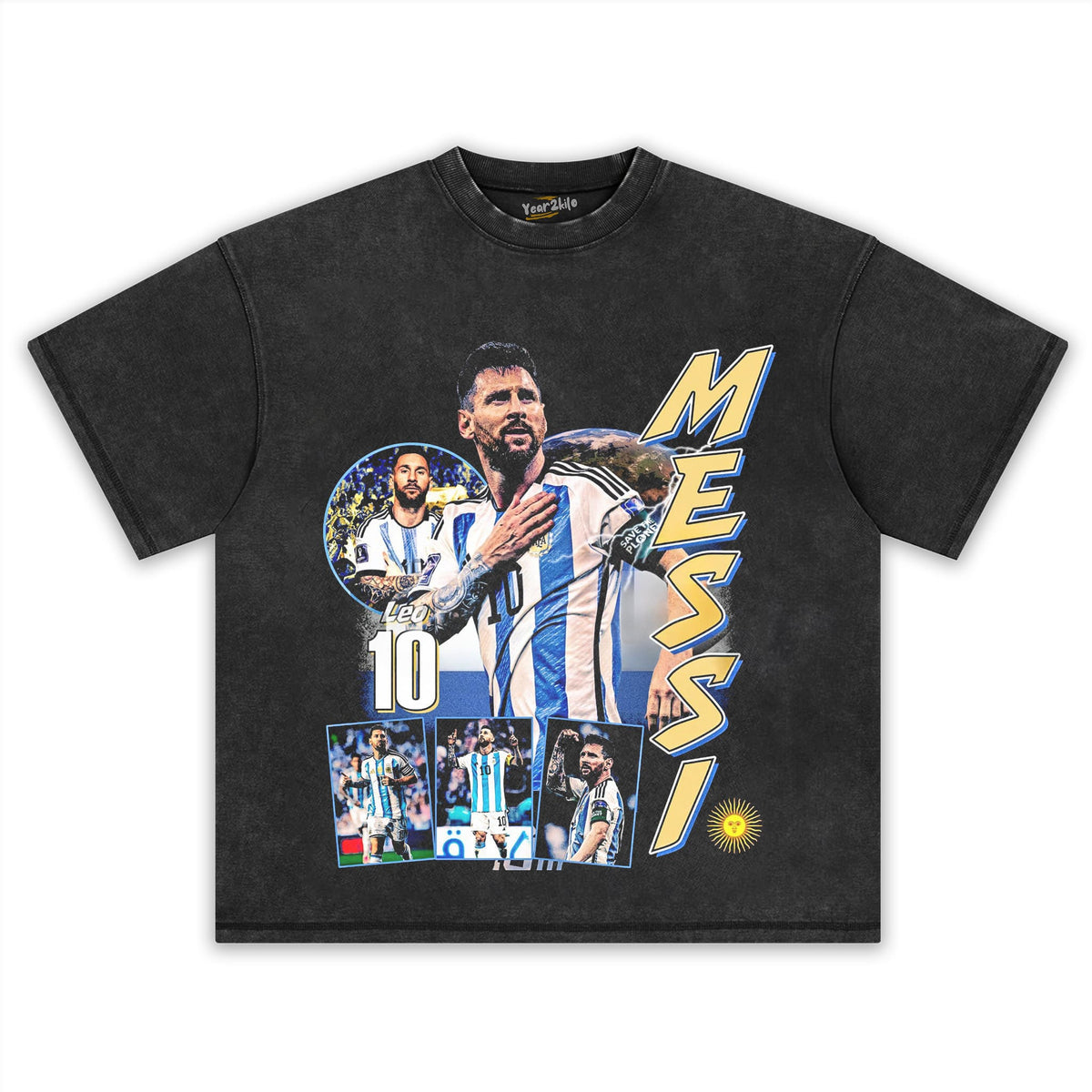 MESSI - GOAT V3 TANK TOP & TEE & LONG SLEEVE & LAYERED LS & HOODIE