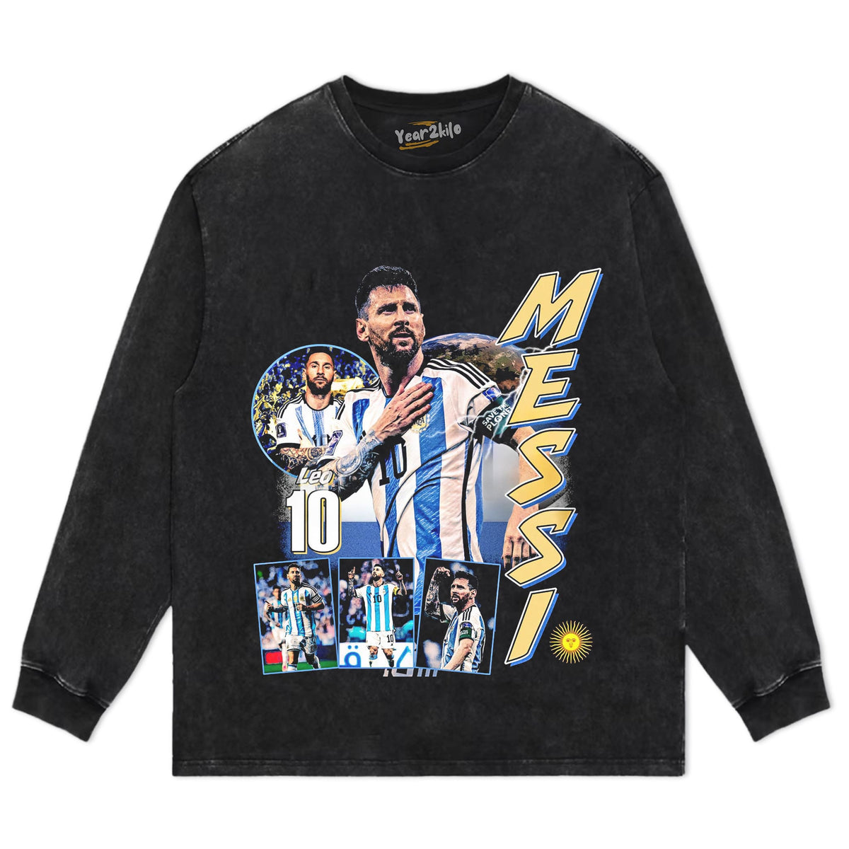 MESSI - GOAT V3 TANK TOP & TEE & LONG SLEEVE & LAYERED LS & HOODIE