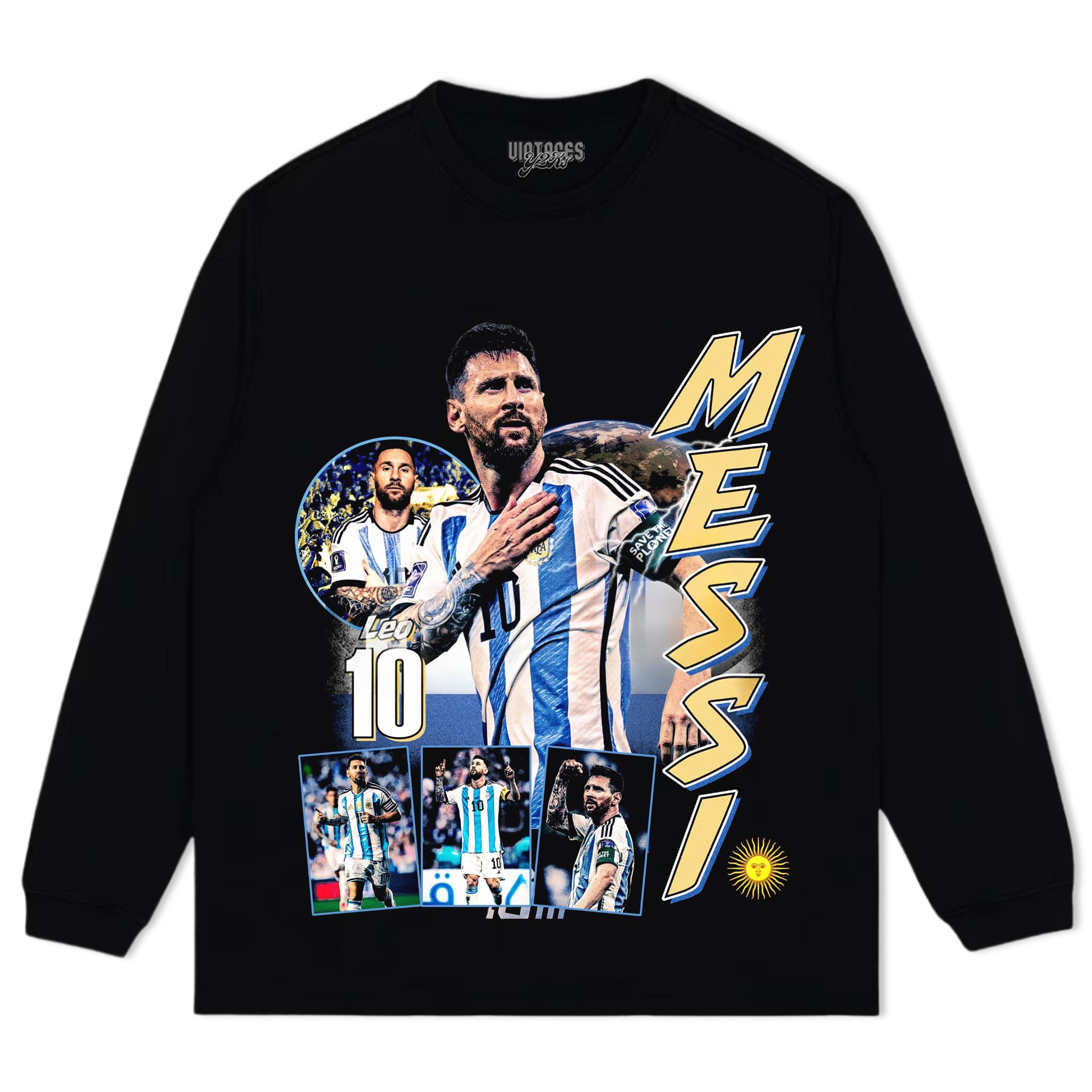 MESSI - GOAT V3 TANK TOP & TEE & LONG SLEEVE & LAYERED LS & HOODIE