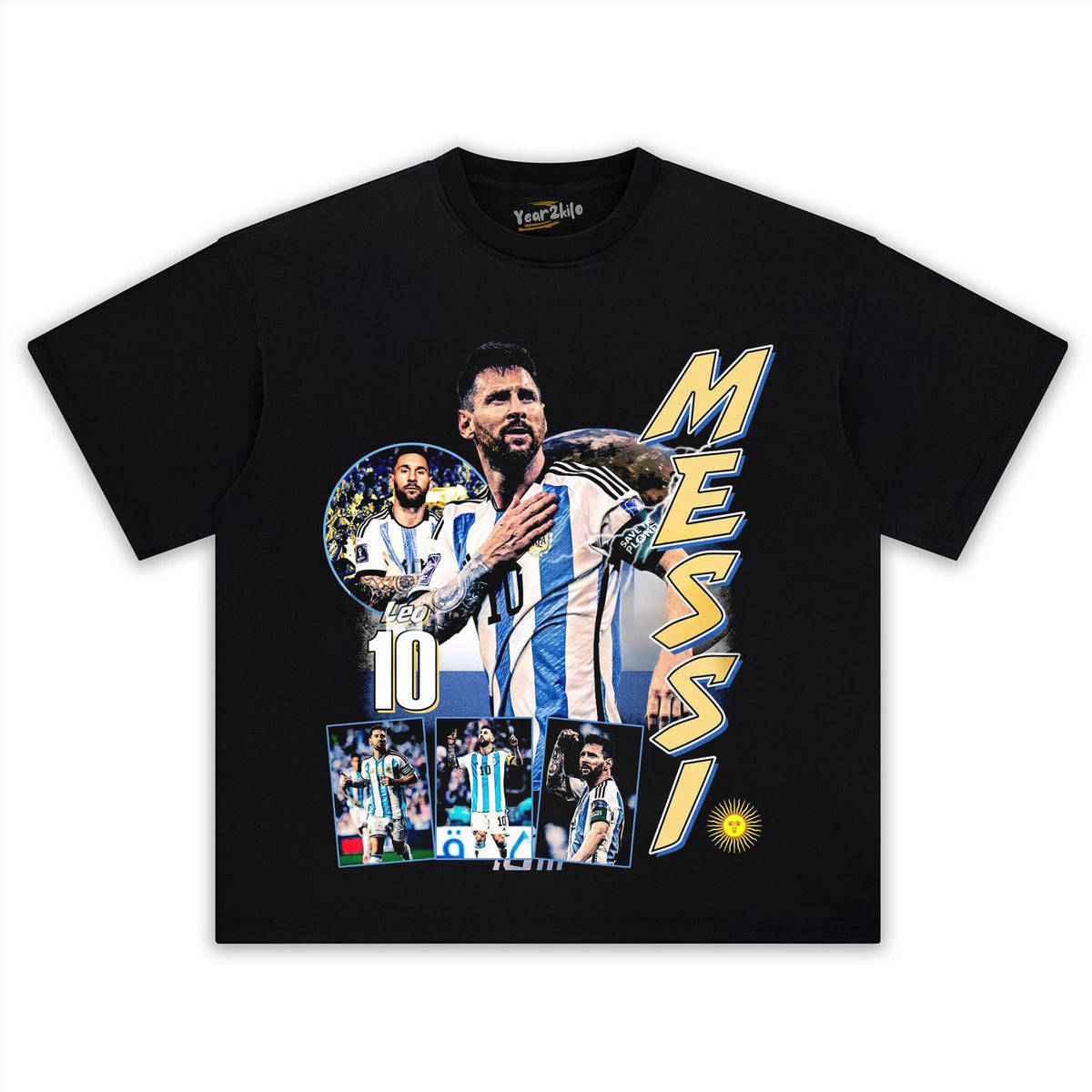 MESSI - GOAT V3 TANK TOP & TEE & LONG SLEEVE & LAYERED LS & HOODIE