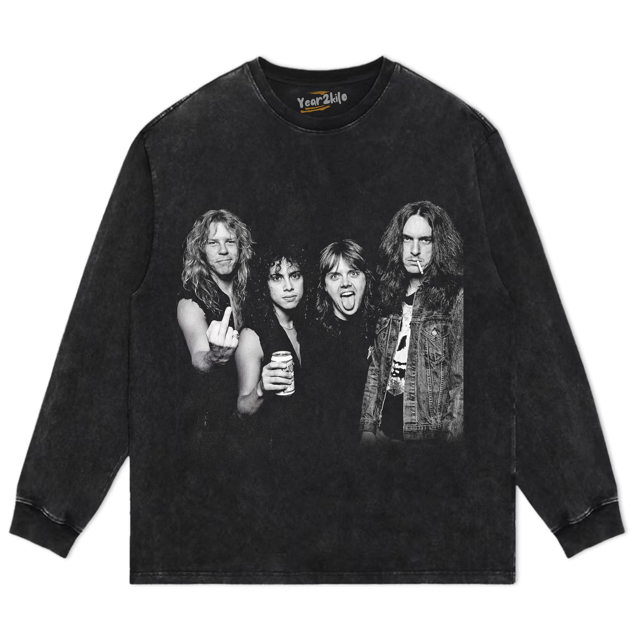 METALLICA VINTAGE ROCK BAND GRAPHIC TANK TOP & TEE & LONG SLEEVE & LAYERED LS & HOODIE