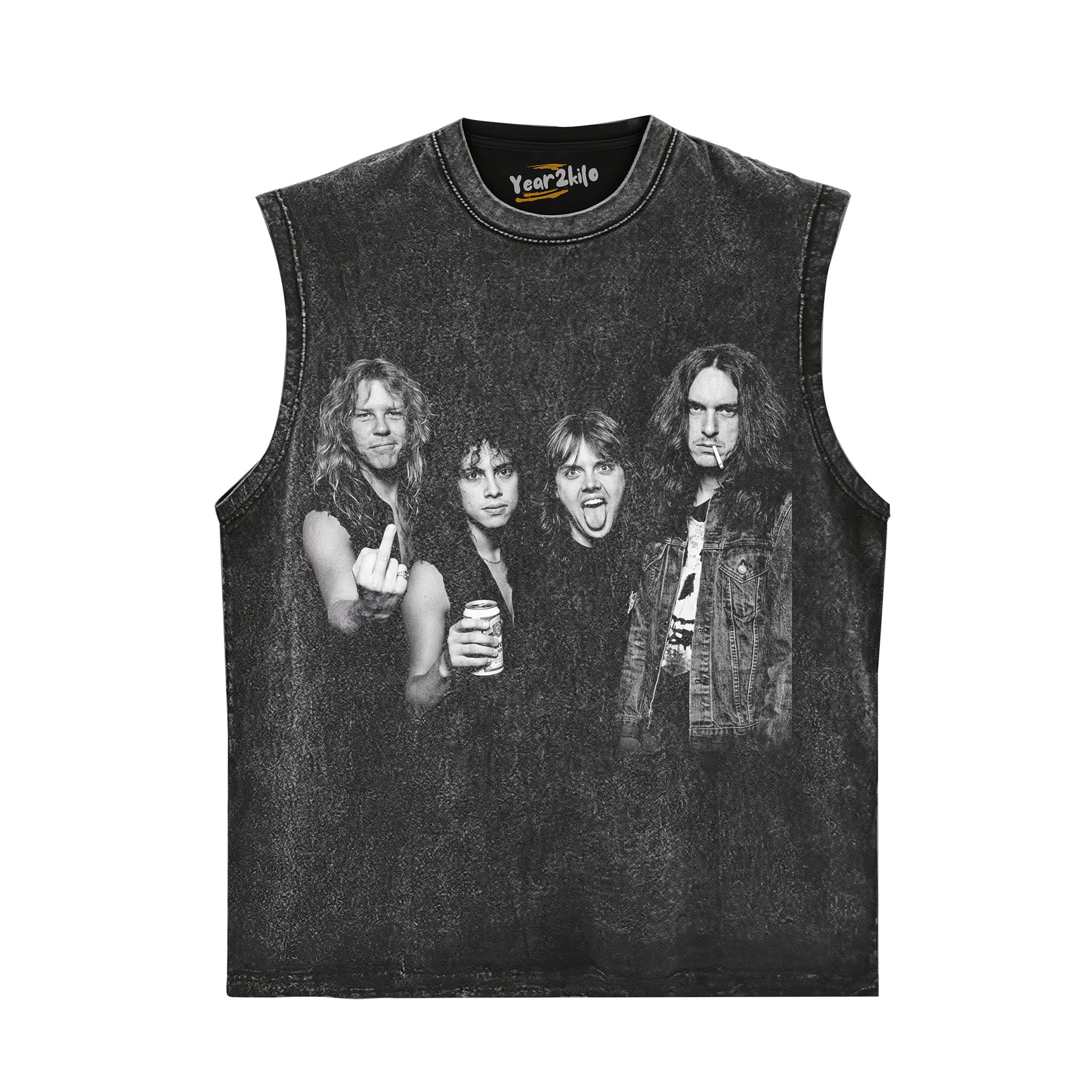 METALLICA VINTAGE ROCK BAND GRAPHIC TANK TOP & TEE & LONG SLEEVE & LAYERED LS & HOODIE