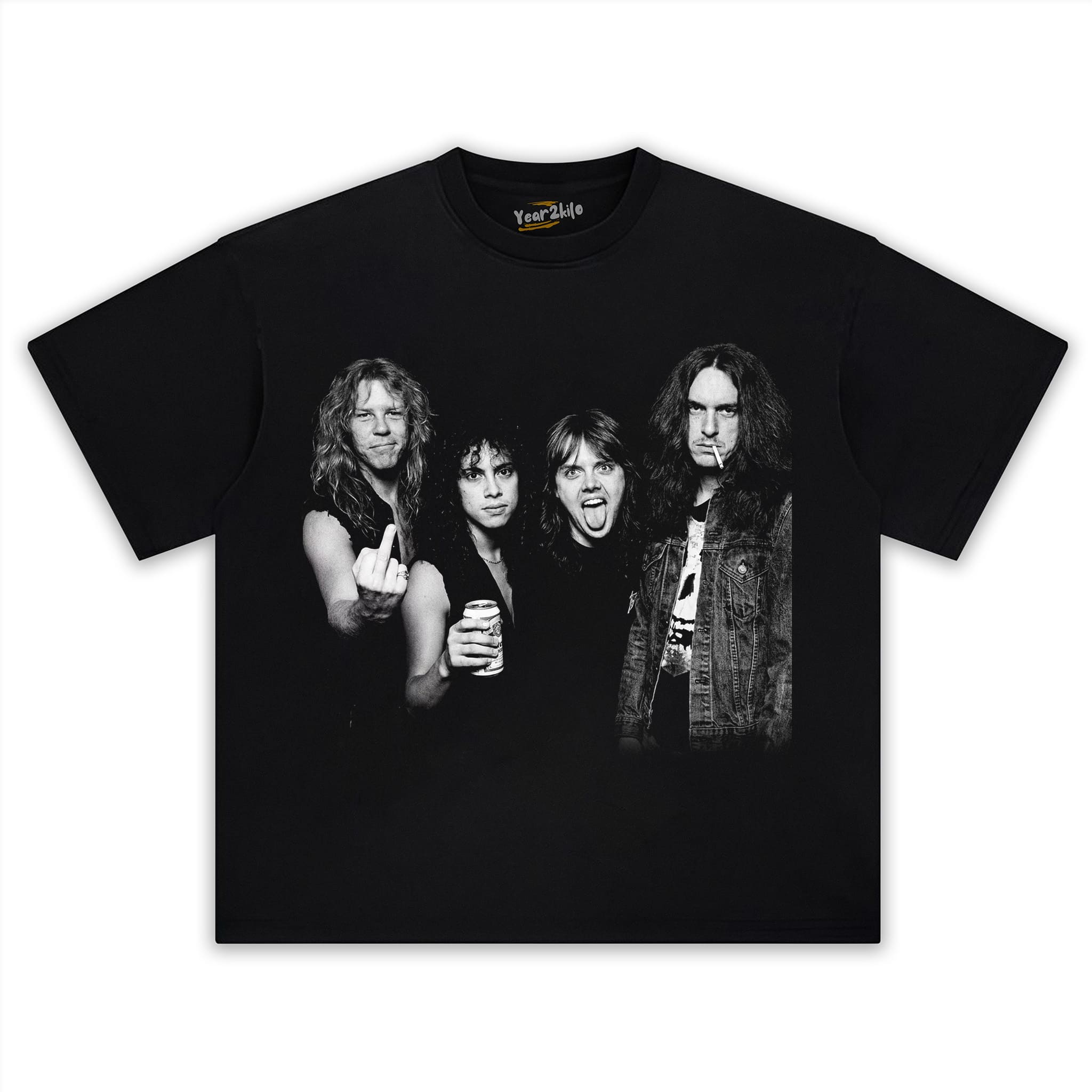 METALLICA VINTAGE ROCK BAND GRAPHIC TANK TOP & TEE & LONG SLEEVE & LAYERED LS & HOODIE