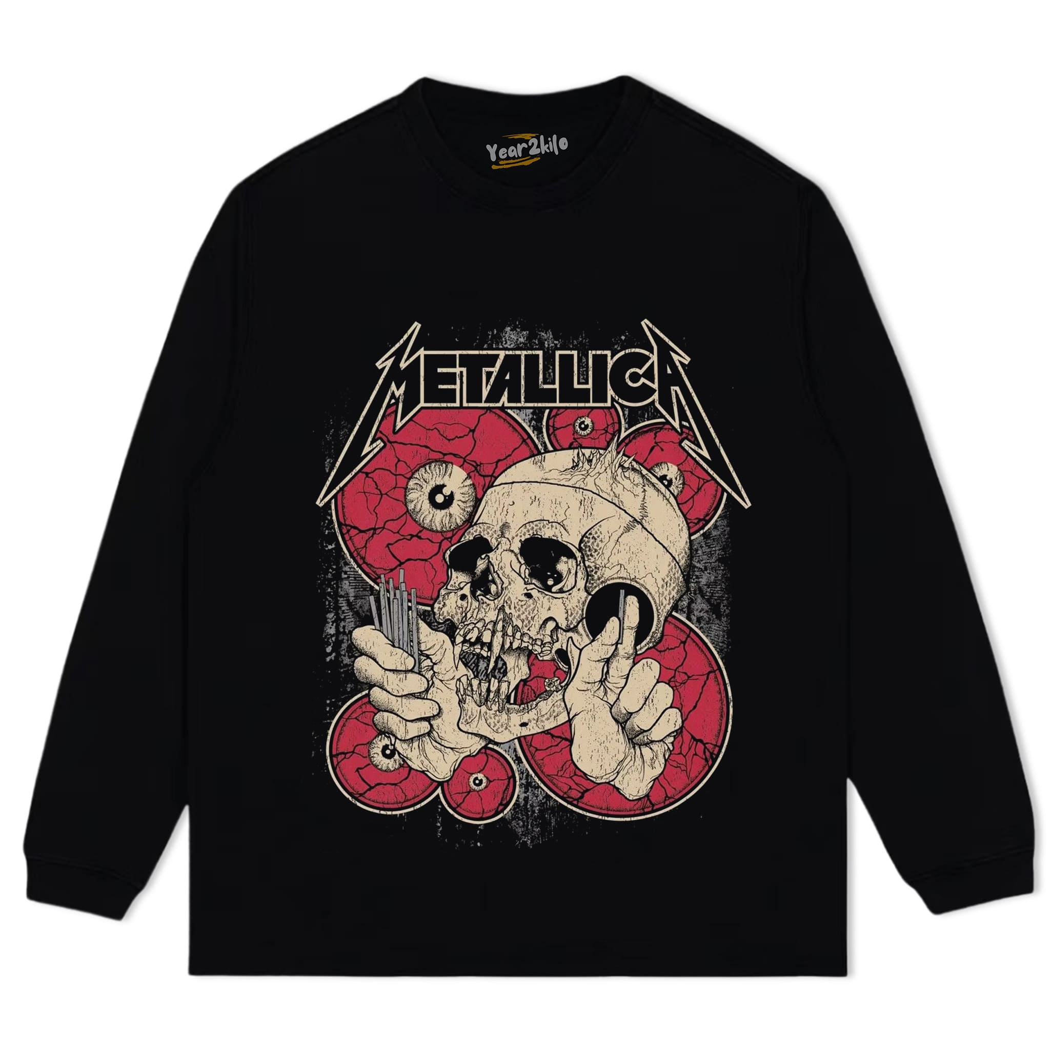 METALLICA VINTAGE ROCK BAND GRAPHIC V5 TANK TOP & TEE & LONG SLEEVE & LAYERED LS & HOODIE