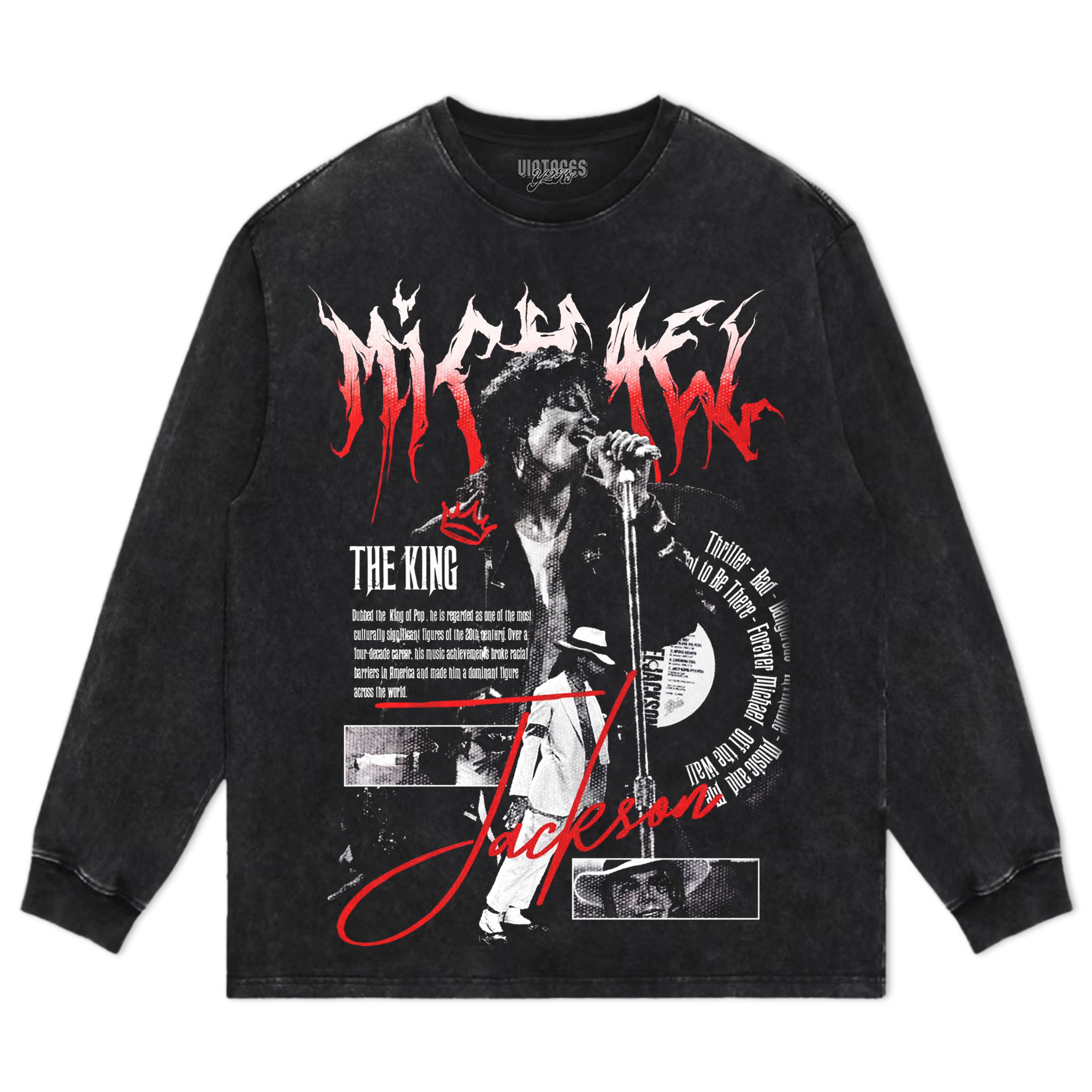 MICHAEL JACKSON KING OF POP MOONWALK V2 TEE & LS & HOODIE