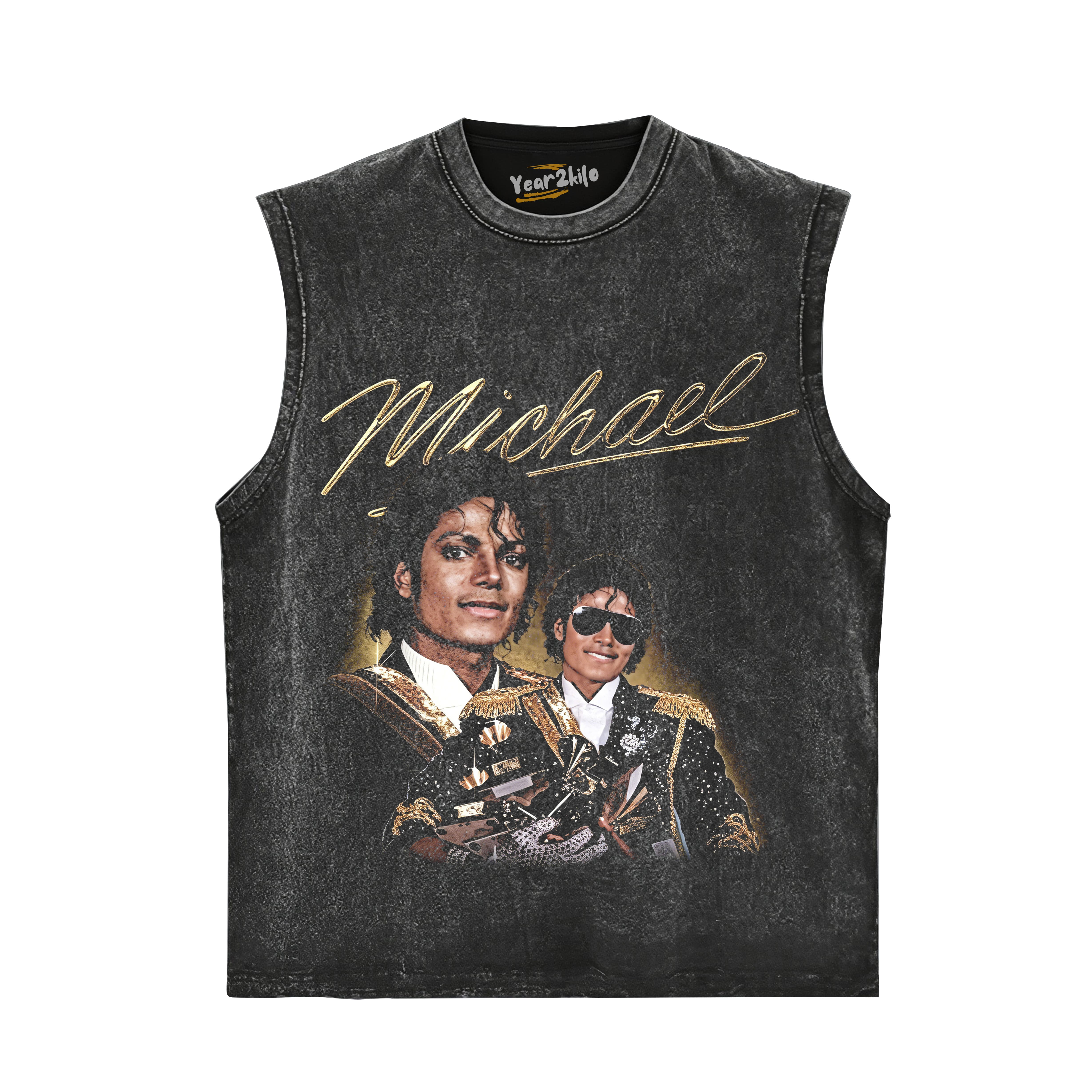 MICHAEL JACKSON KING OF POP V2 TANK TOP & TEE & LONG SLEEVE & LAYERED LS & HOODIE