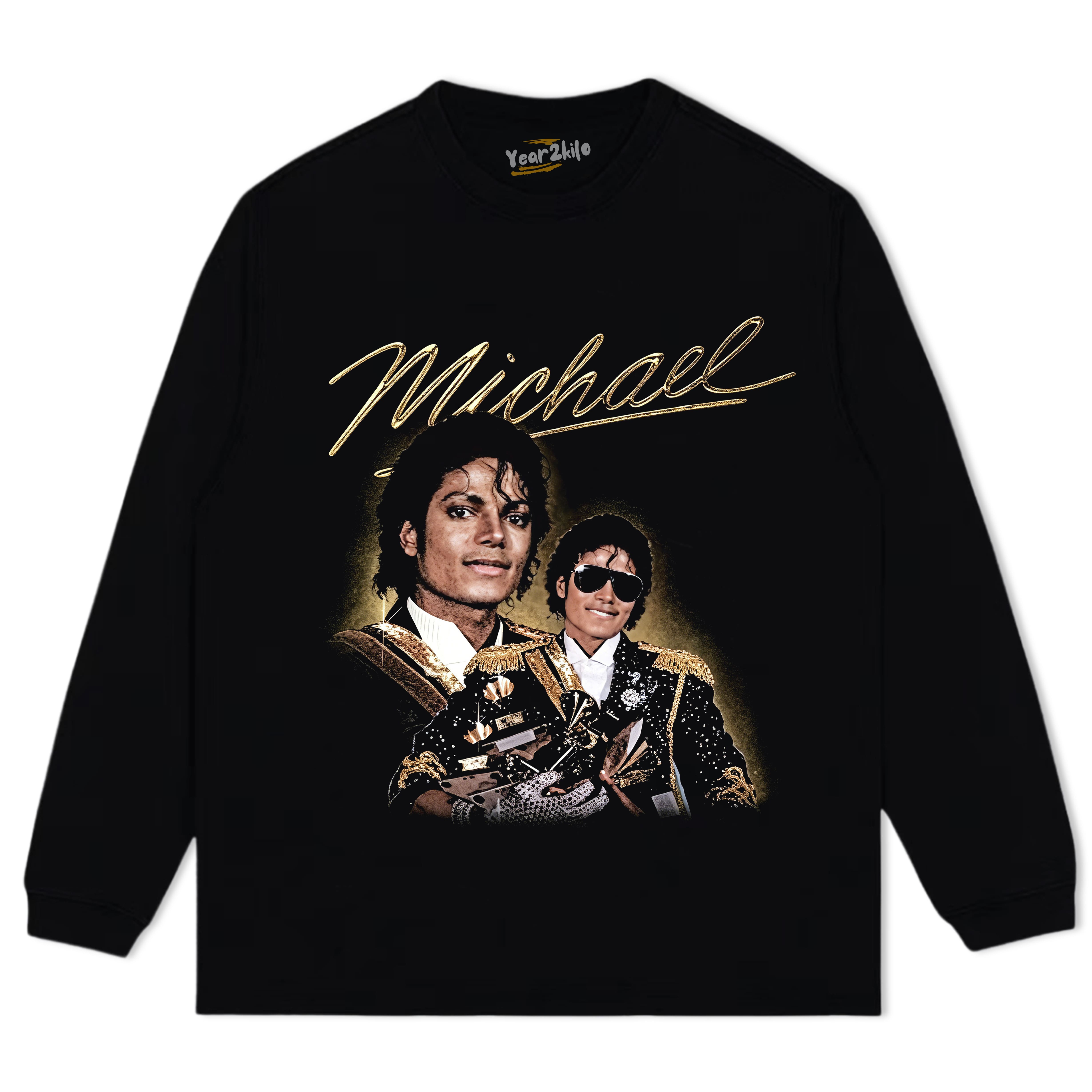 MICHAEL JACKSON KING OF POP V2 TANK TOP & TEE & LONG SLEEVE & LAYERED LS & HOODIE