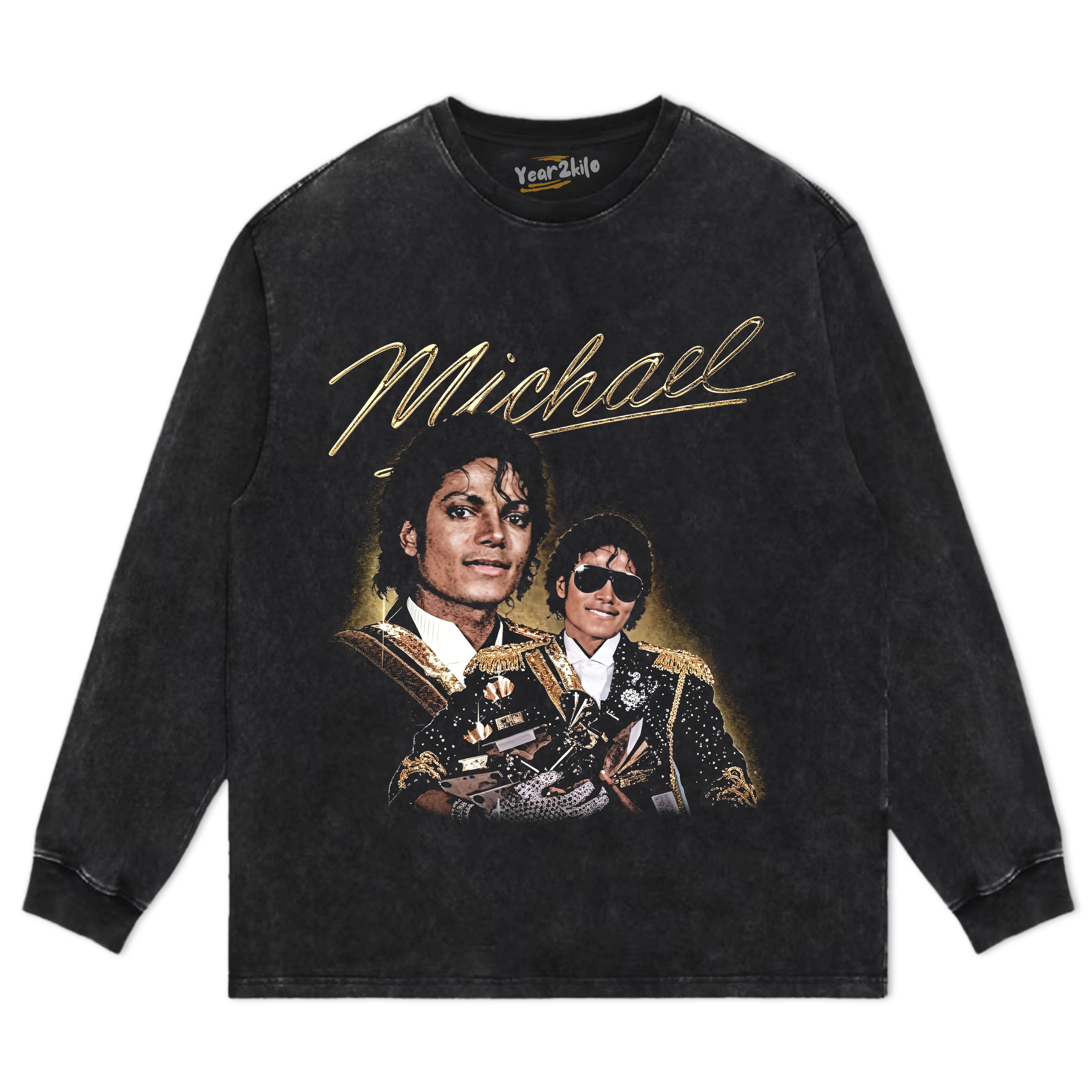 MICHAEL JACKSON KING OF POP V2 TANK TOP & TEE & LONG SLEEVE & LAYERED LS & HOODIE