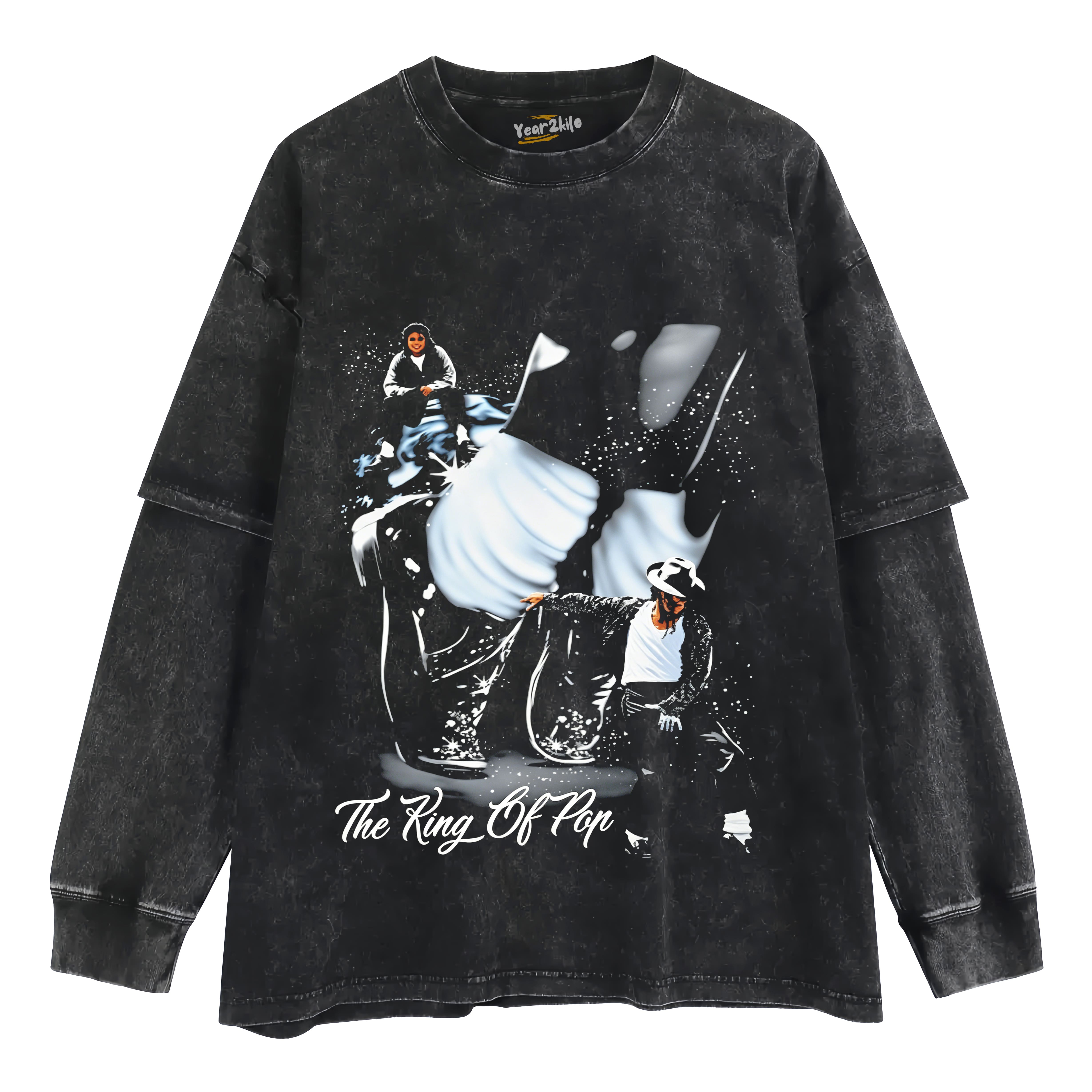 MICHAEL JACKSON KING OF POP V3 TANK TOP & TEE & LONG SLEEVE & LAYERED LS & HOODIE