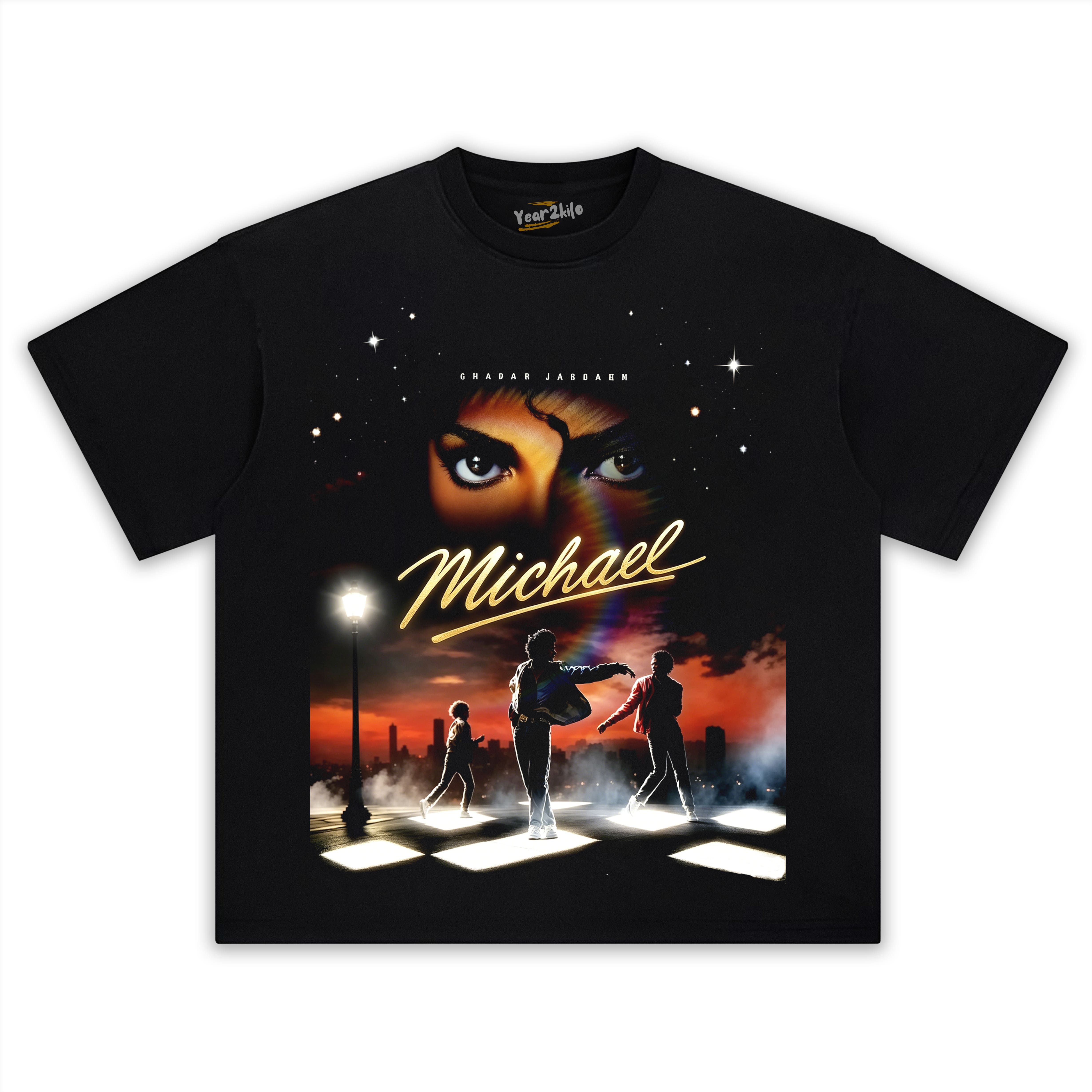 MICHAEL JACKSON KING OF POP V5 TANK TOP & TEE & LONG SLEEVE & LAYERED LS & HOODIE