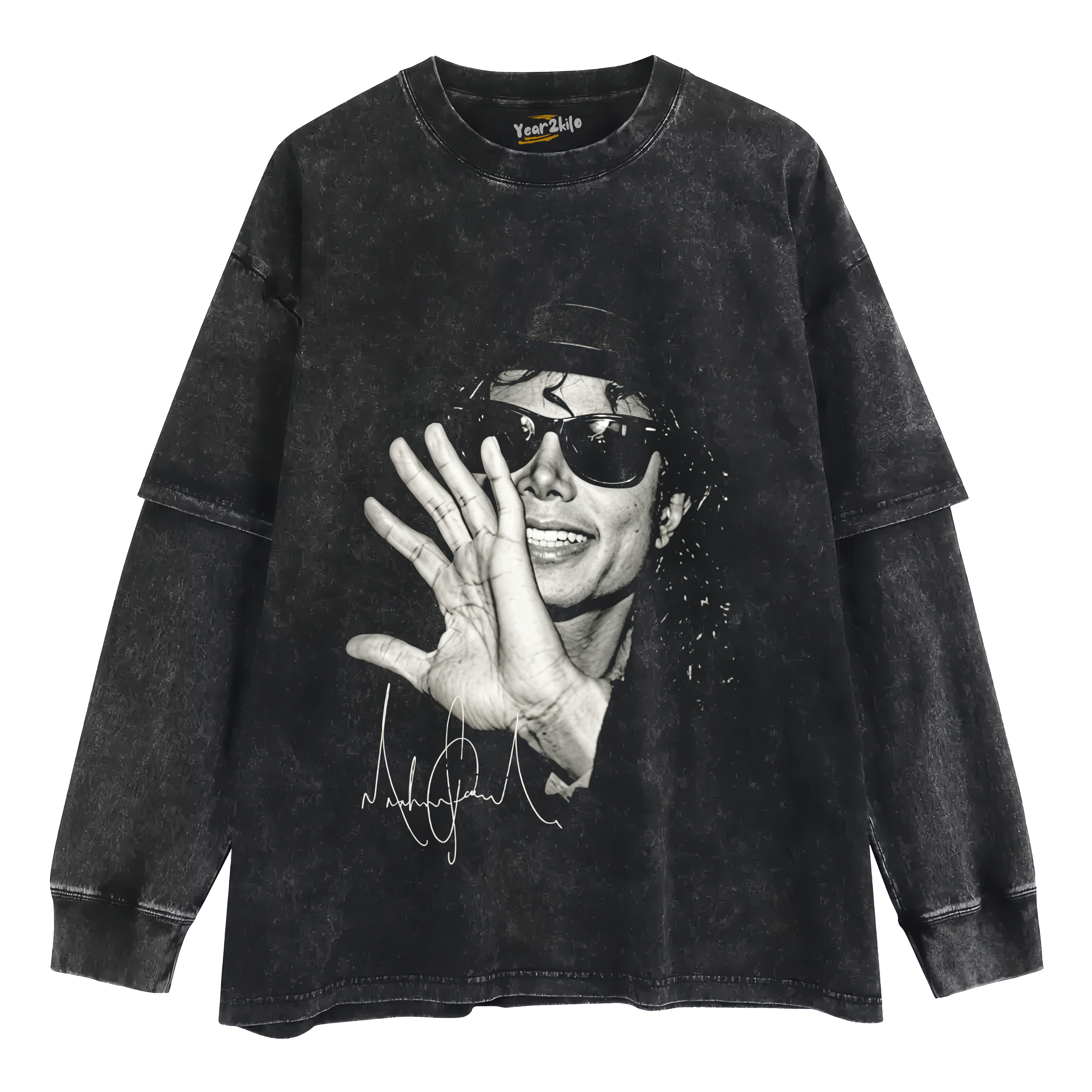 MICHAEL JACKSON KING OF POP V6 TANK TOP & TEE & LONG SLEEVE & LAYERED LS & HOODIE