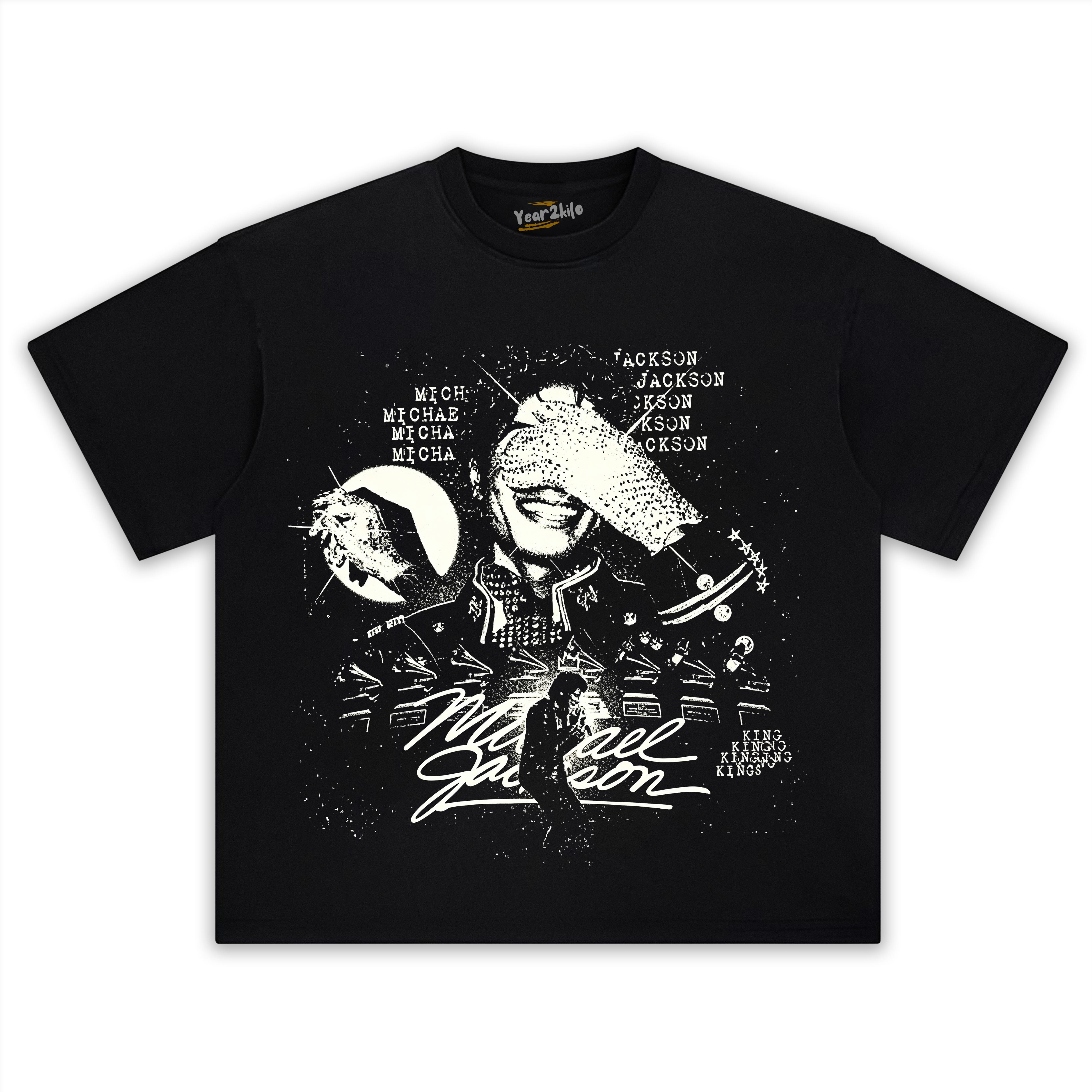 MICHAEL JACKSON KING OF POP V7 TANK TOP & TEE & LONG SLEEVE & LAYERED LS & HOODIE