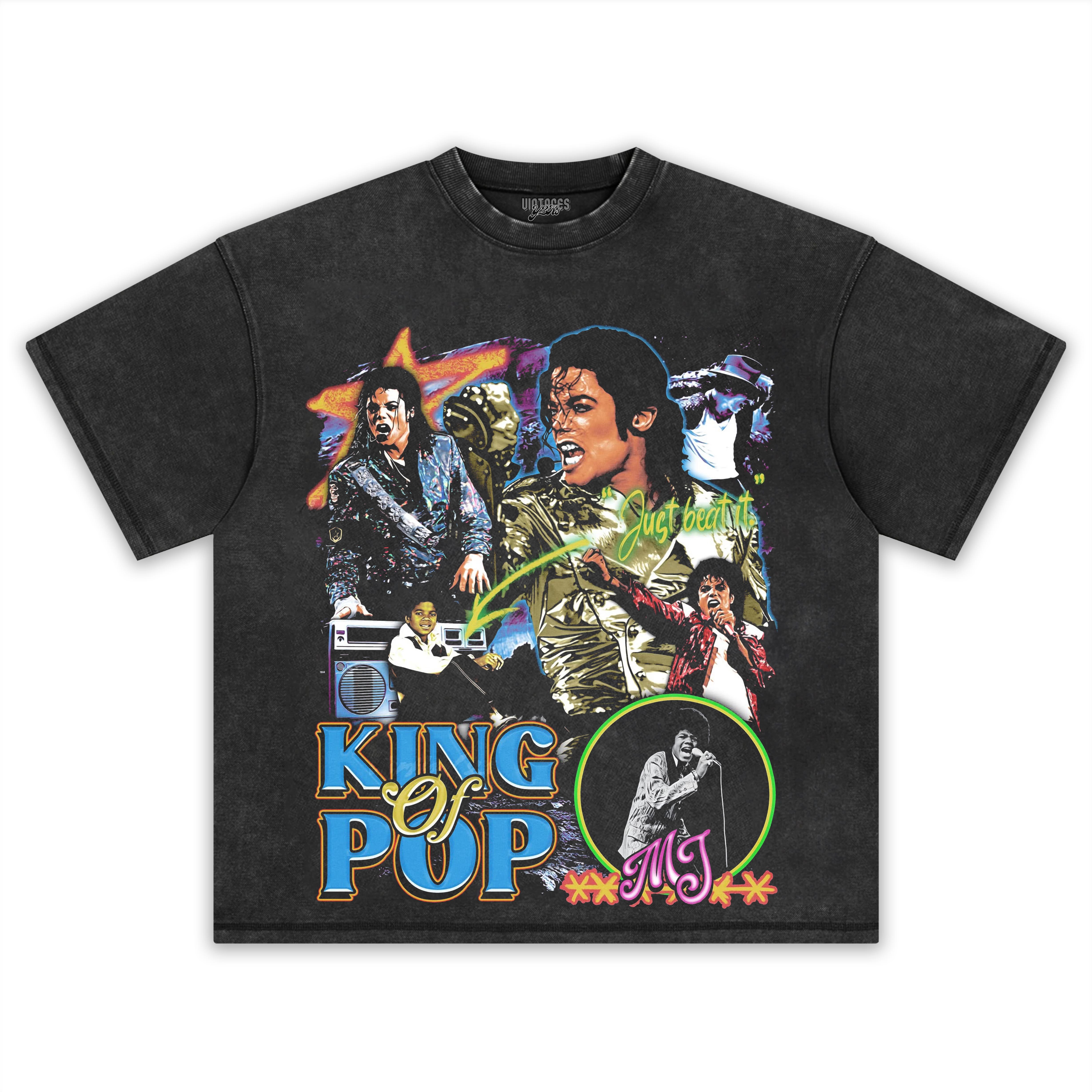 MICHAEL JACKSON VINTAGE STYLE V2 TEE & LS & HOODIE