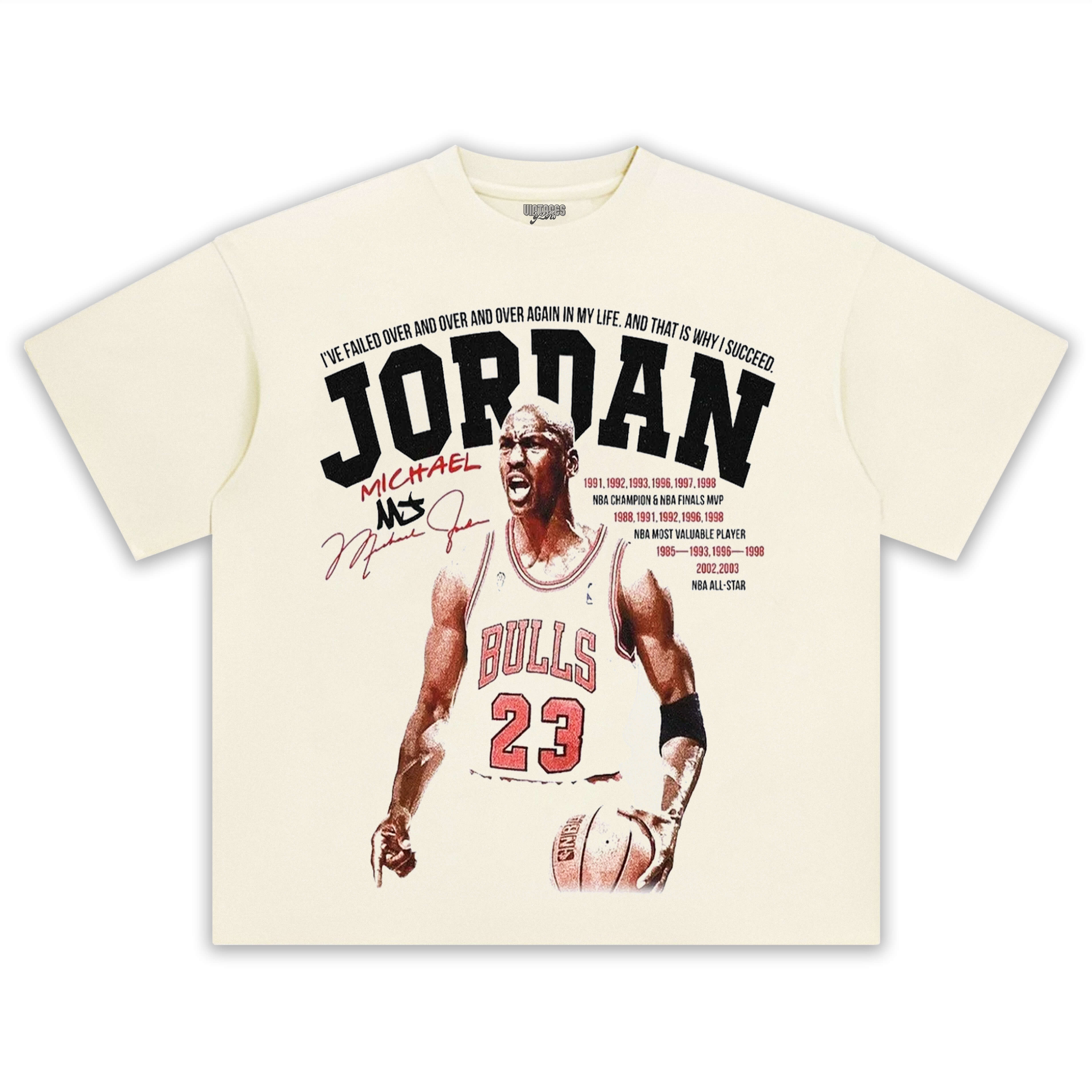 MICHAEL JORDAN VINTAGE TEE V3 & LS & HOODIE