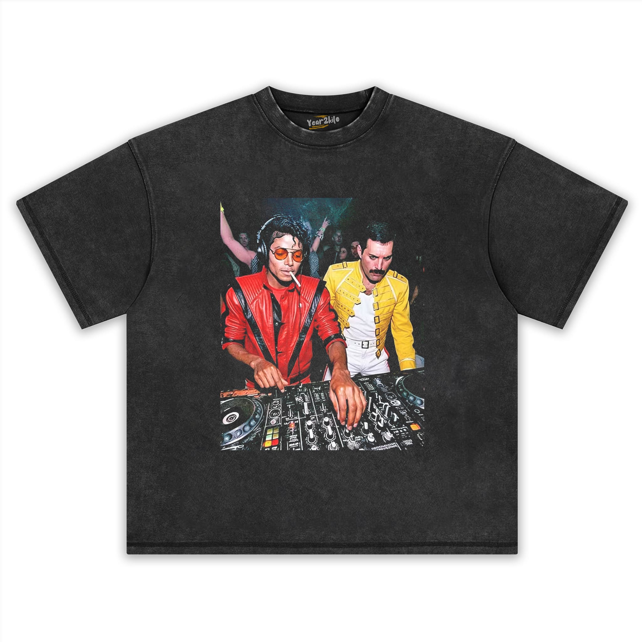 MICHAEL JACKSON & FREDDIE MERCURY TANK TOP & TEE & LONG SLEEVE & LAYERED LS & HOODIE