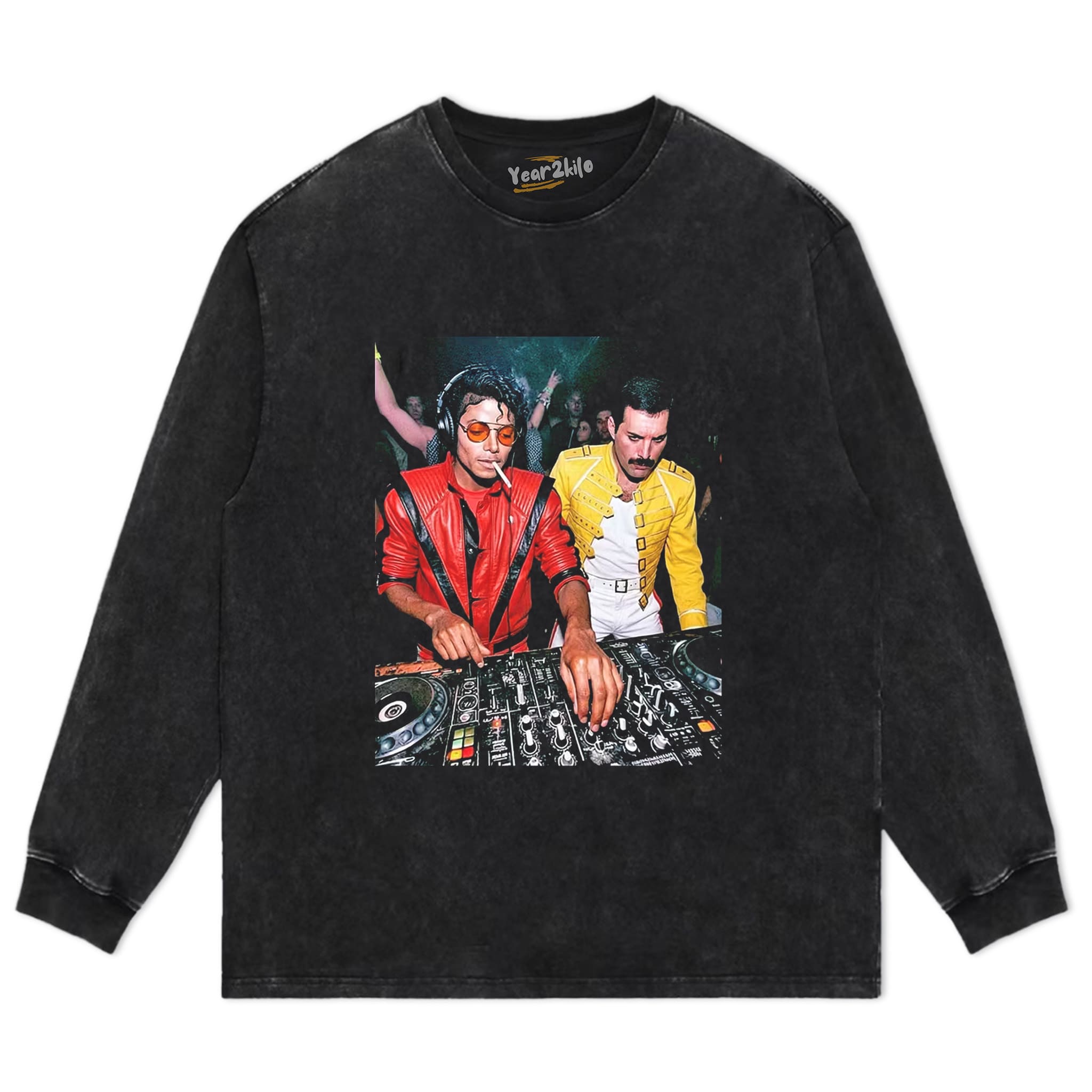 MICHAEL JACKSON & FREDDIE MERCURY TANK TOP & TEE & LONG SLEEVE & LAYERED LS & HOODIE