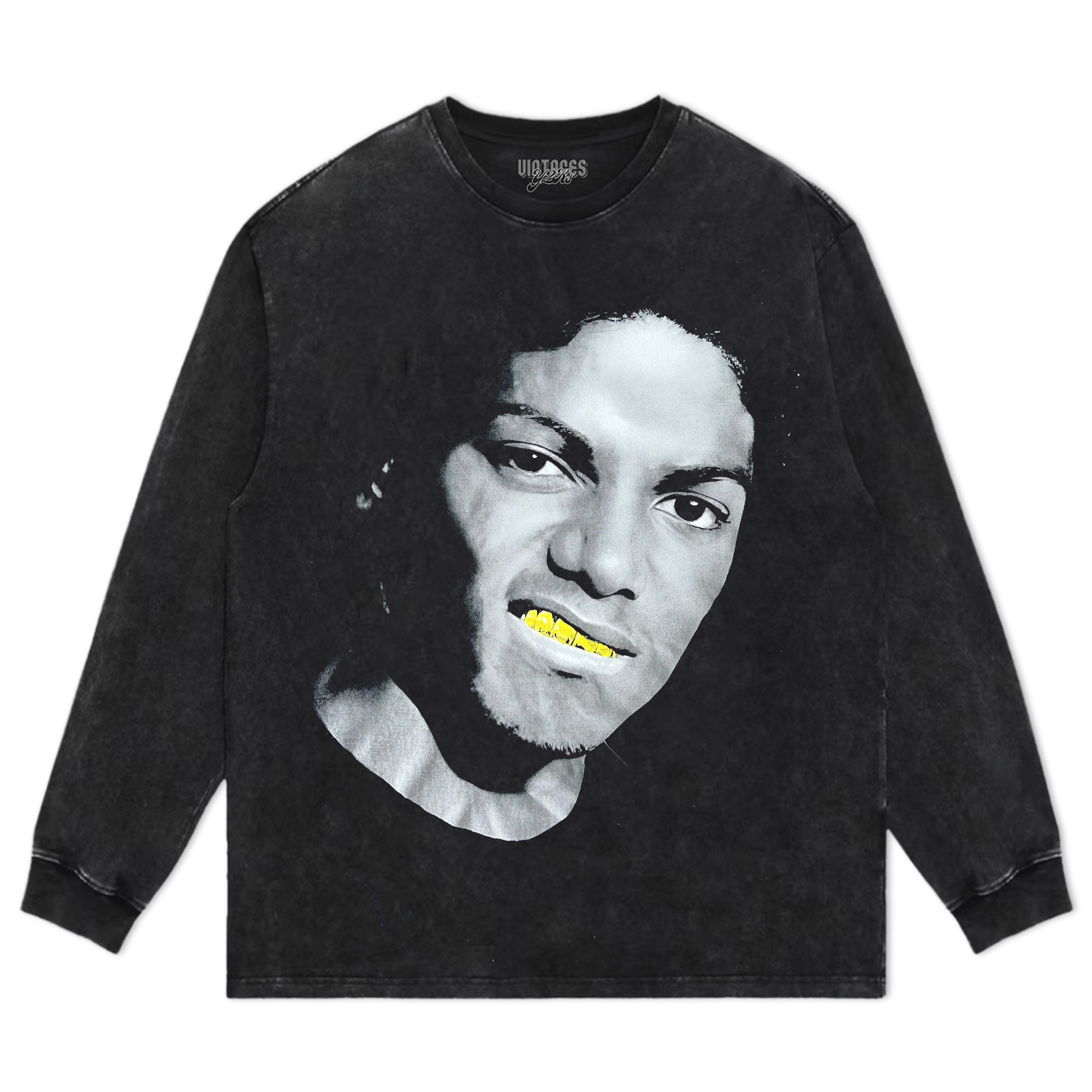 MICHAEL JACKSON GOLD GRILLSCREEN PRINT GRAPHIL TEE & LS & HOODIE