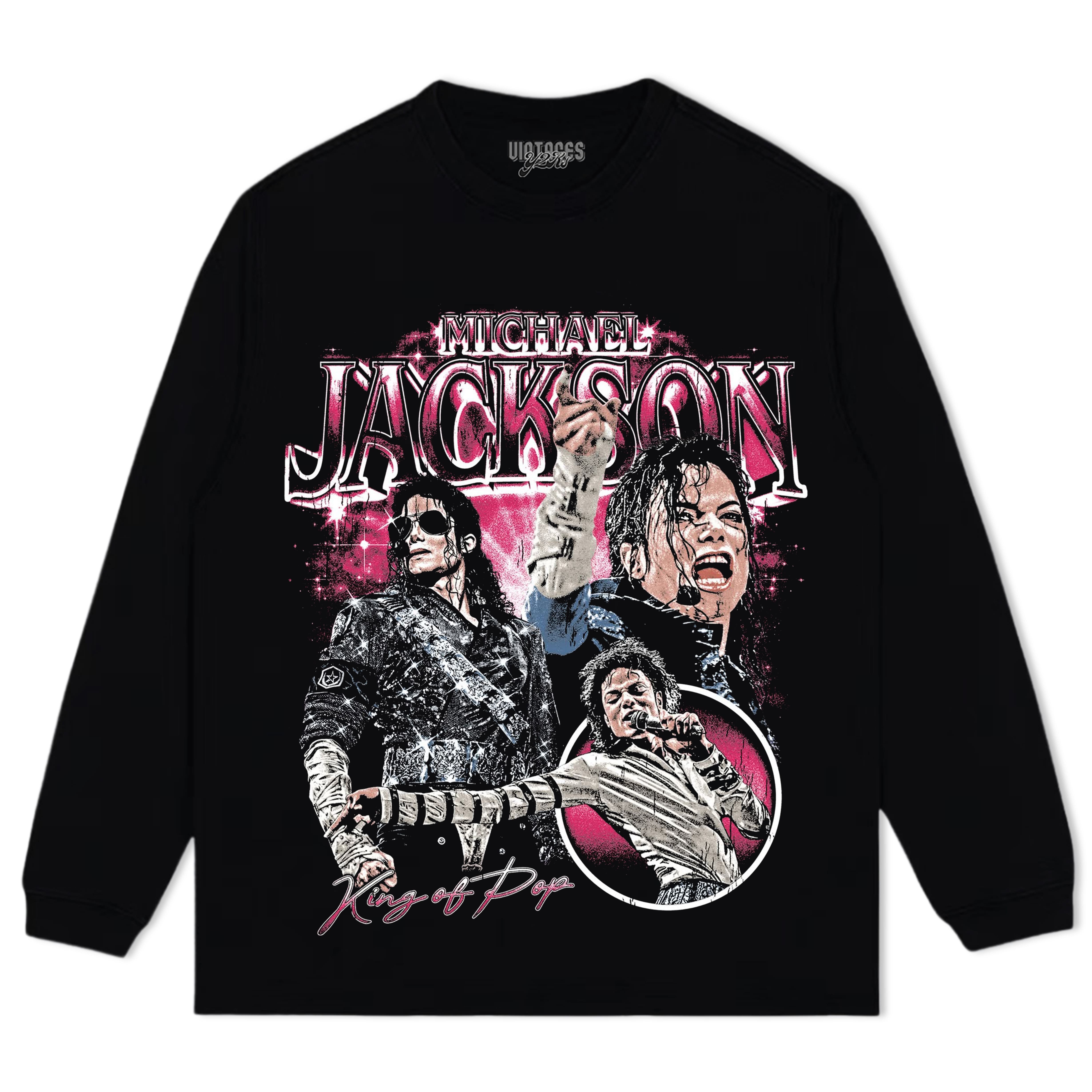 MICHAEL JACKSON VINTAGE STYLE V4 TEE & LS & HOODIE