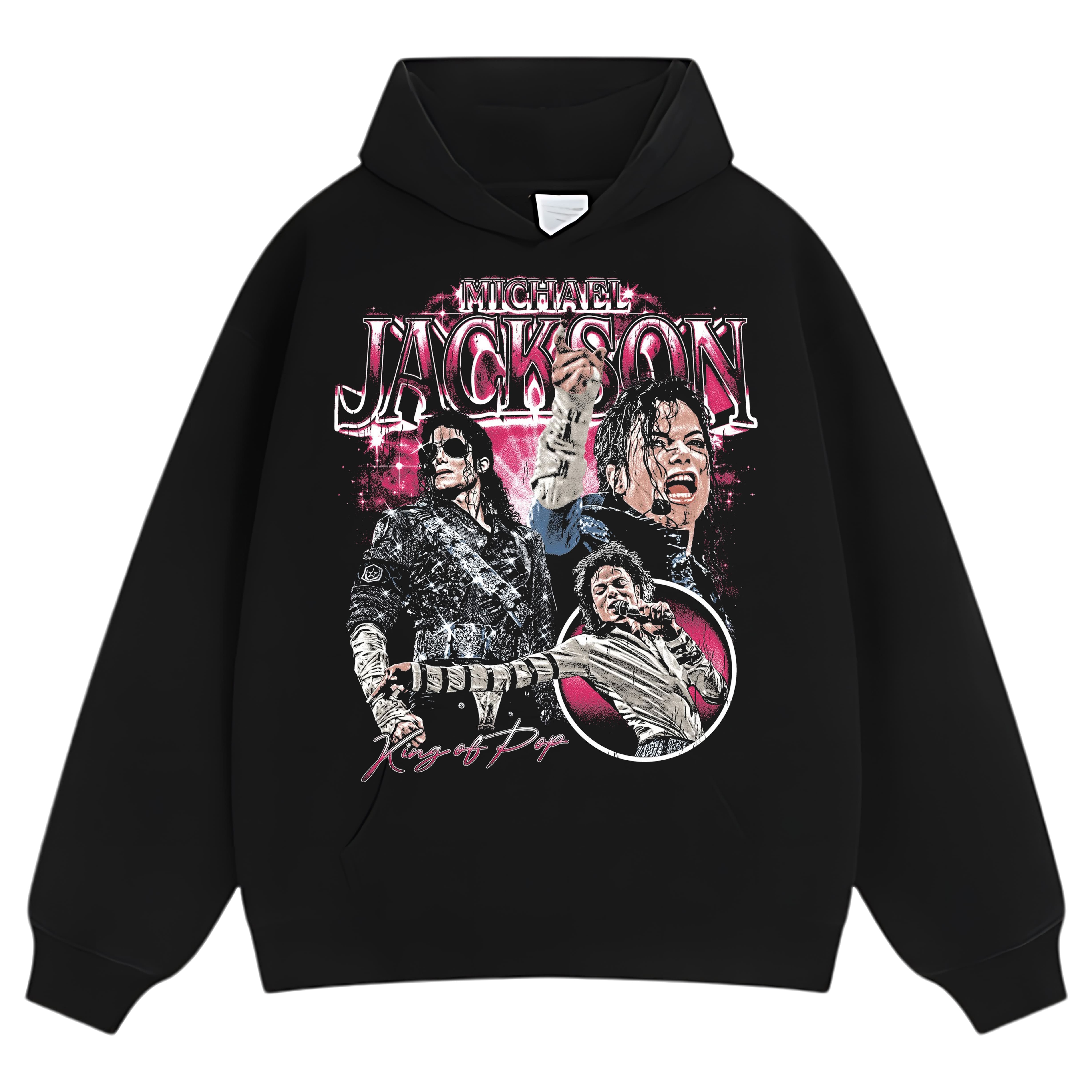 MICHAEL JACKSON VINTAGE STYLE V4 TEE & LS & HOODIE
