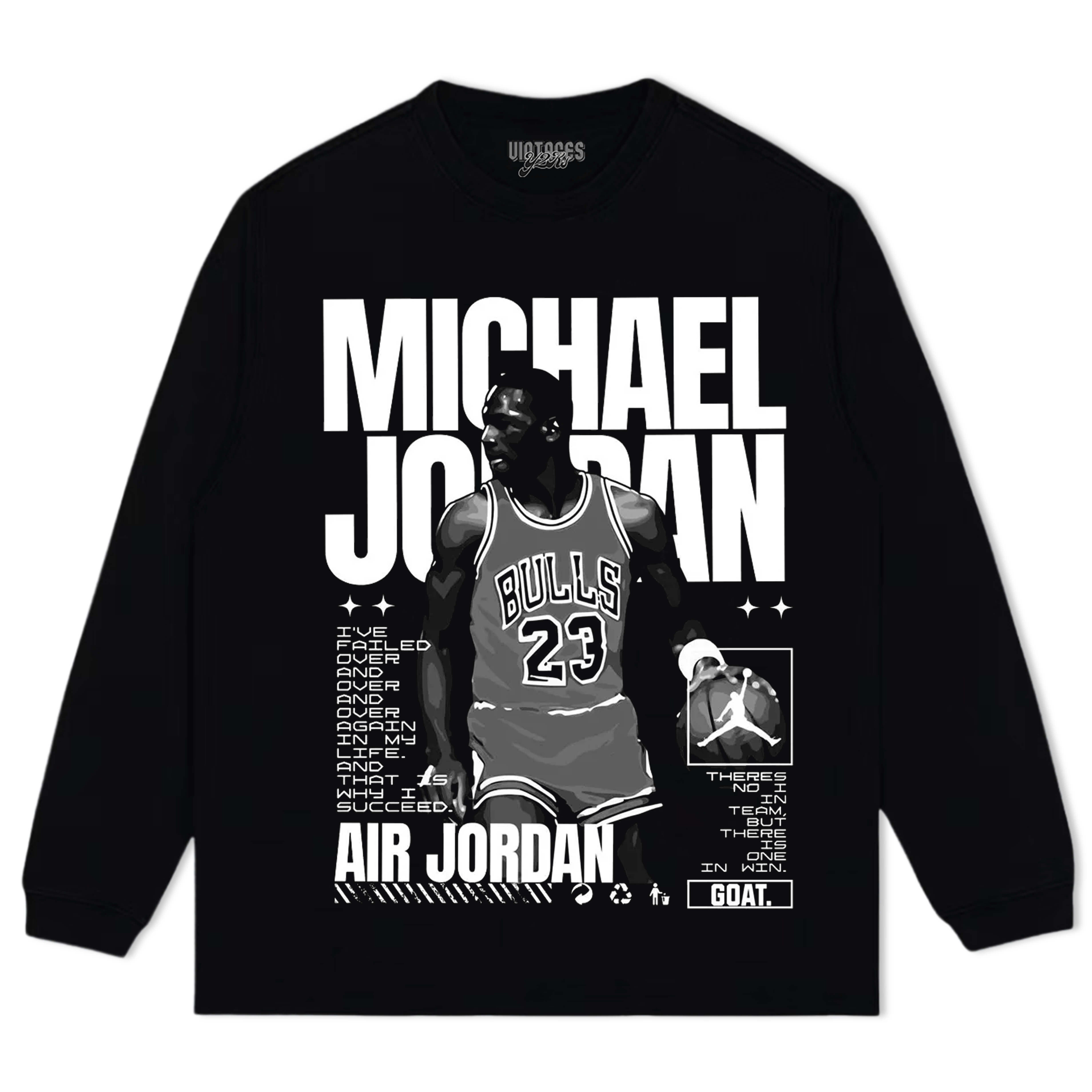 MICHAEL JORDAN VINTAGE TEE V4 & LS & HOODIE